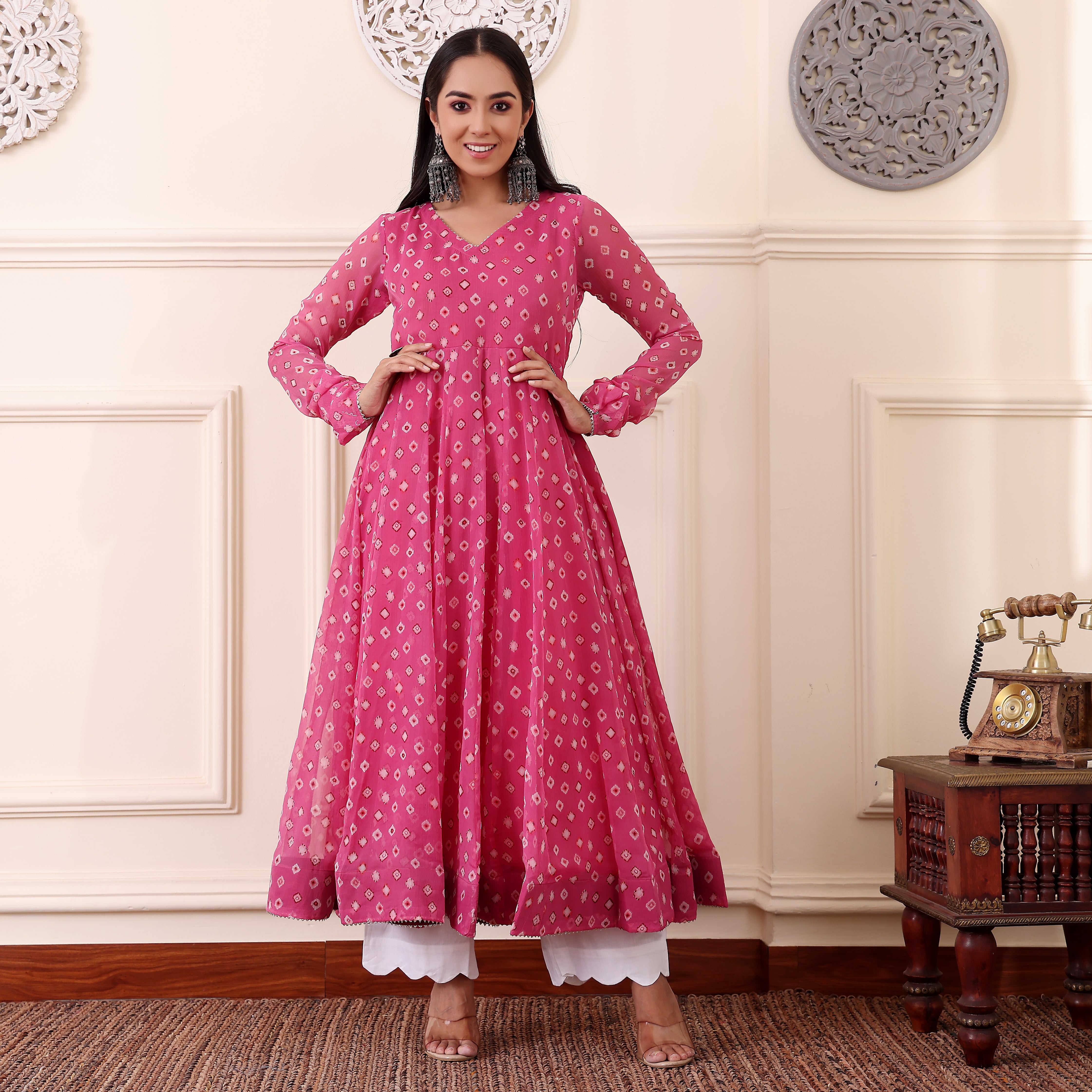 Shina Georgette Kurta