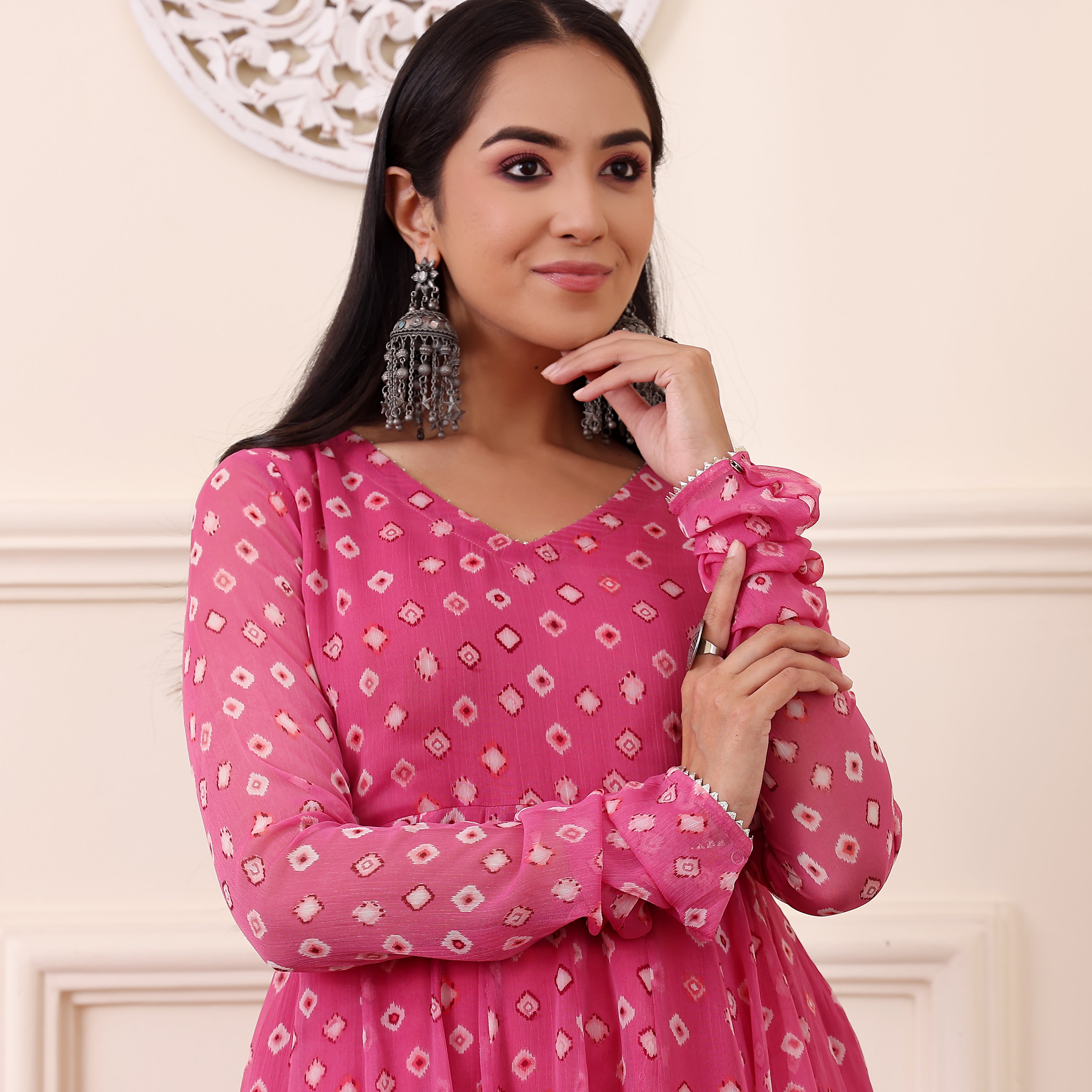 Shina Georgette Kurta