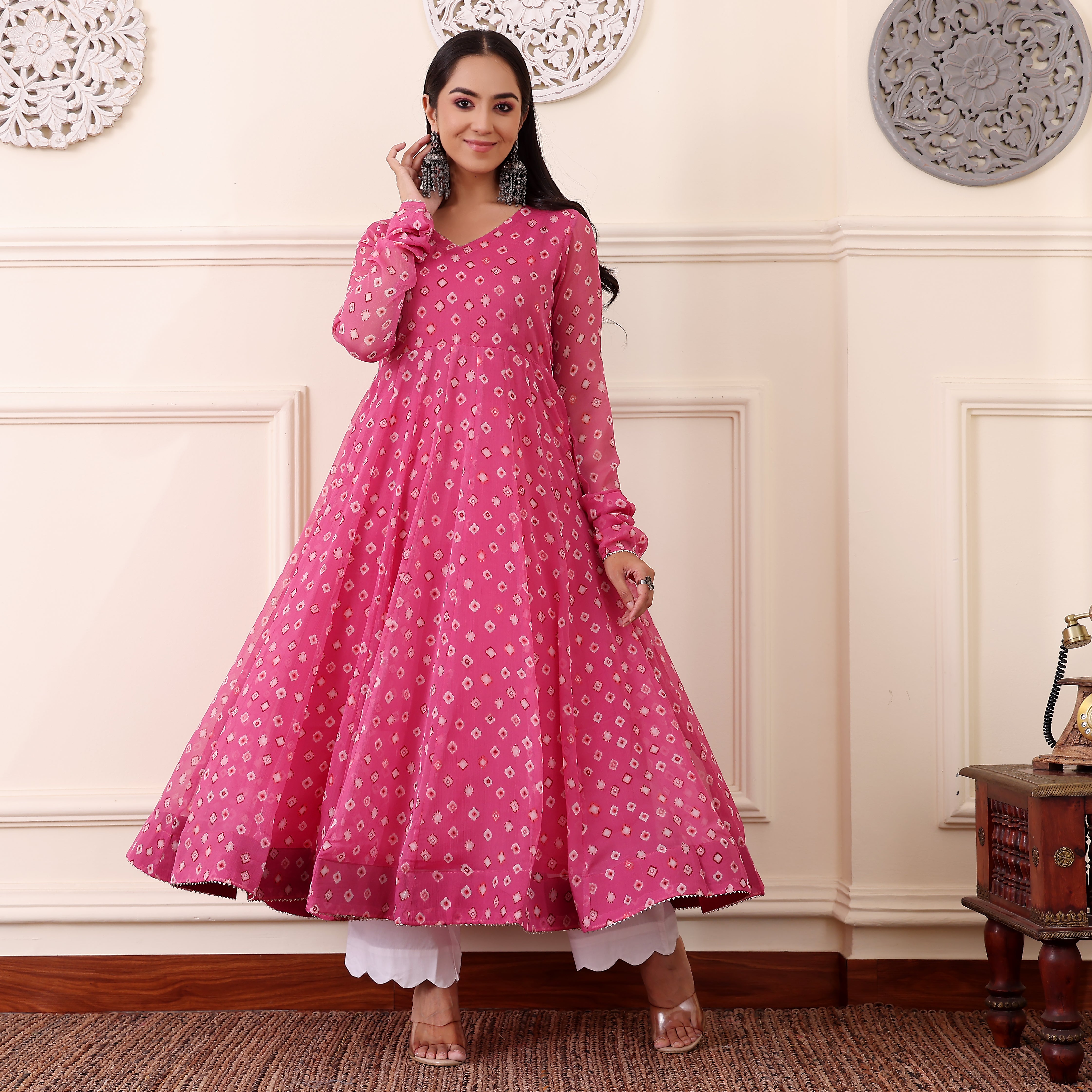 Shina Georgette Kurta