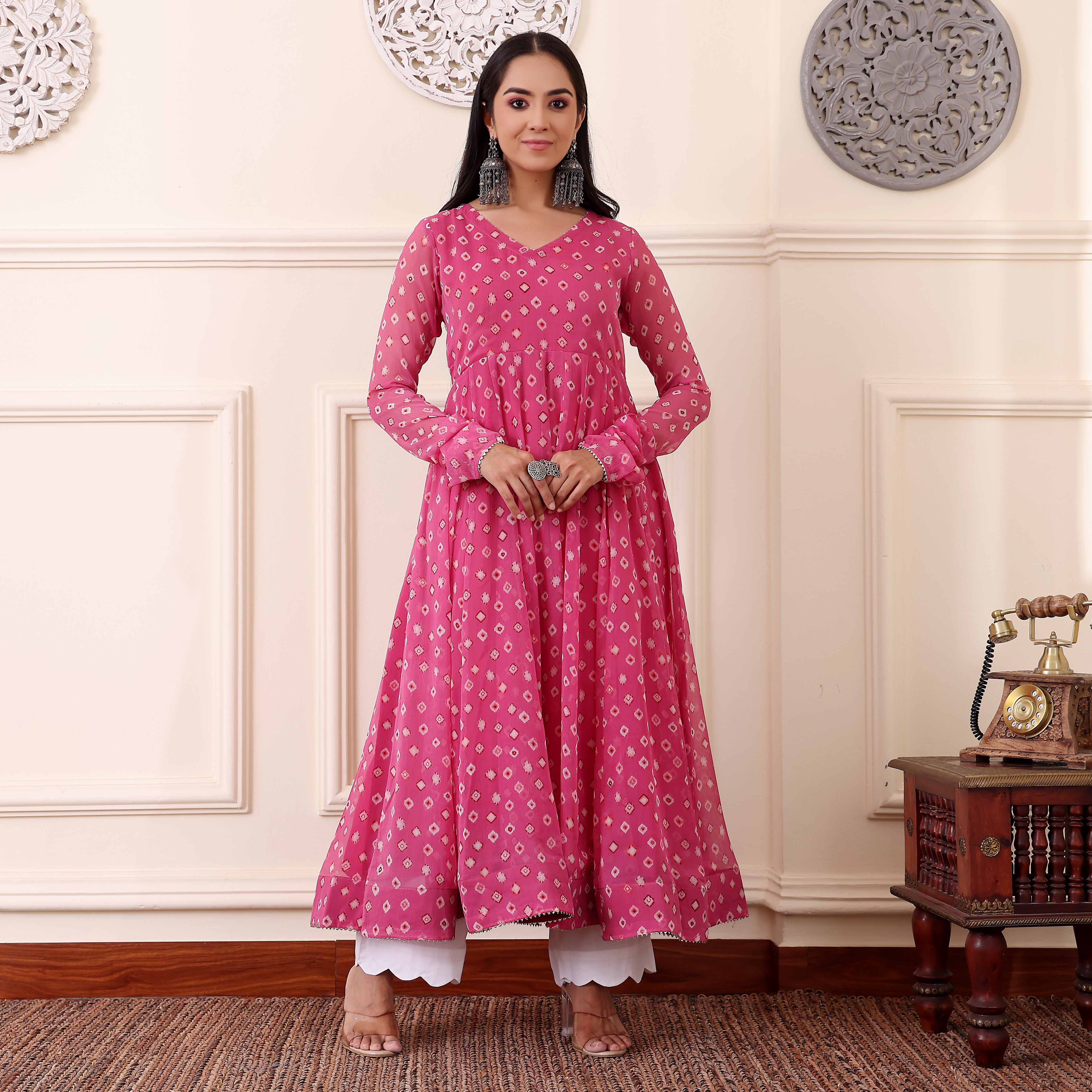 Shina Georgette Kurta