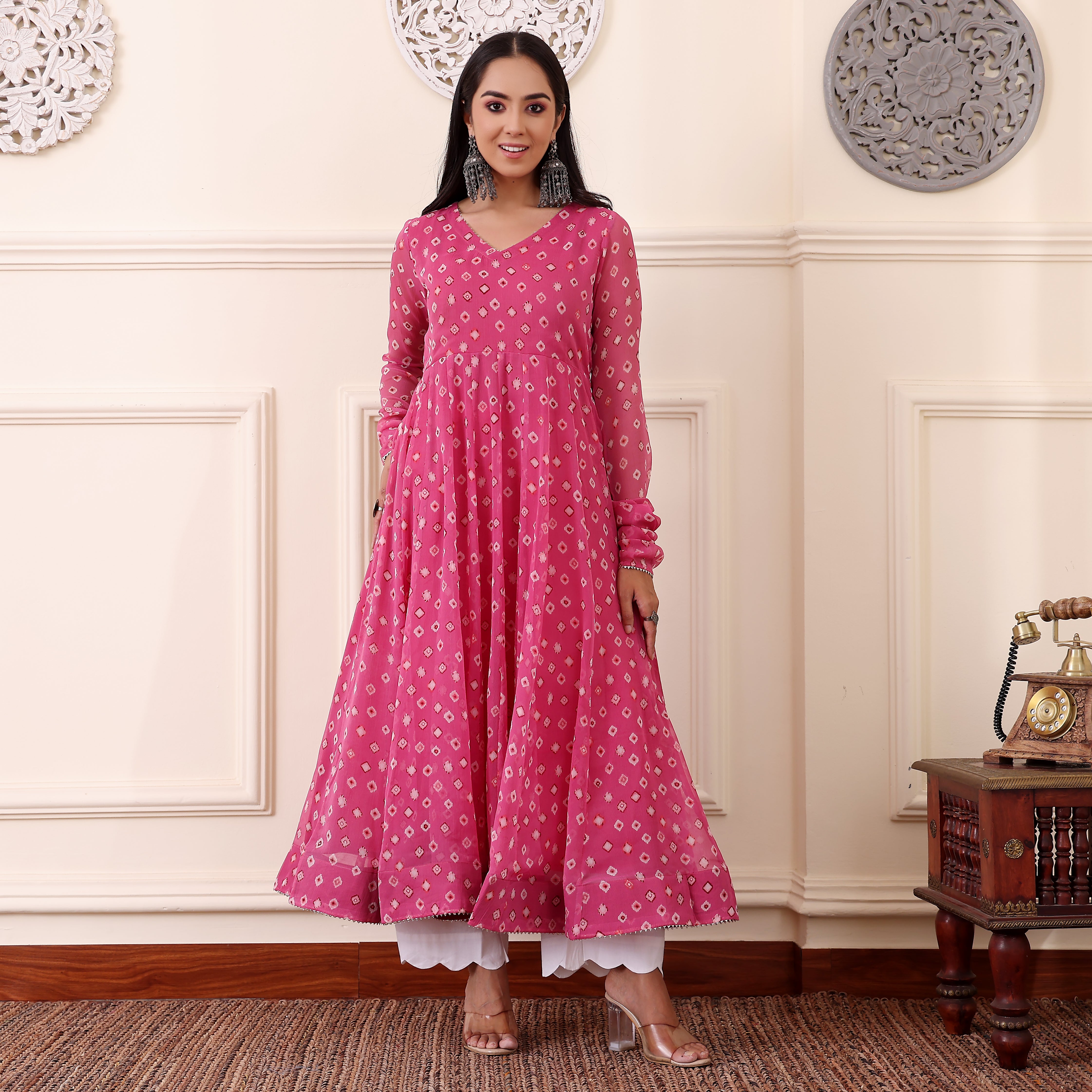 Shina Georgette Kurta