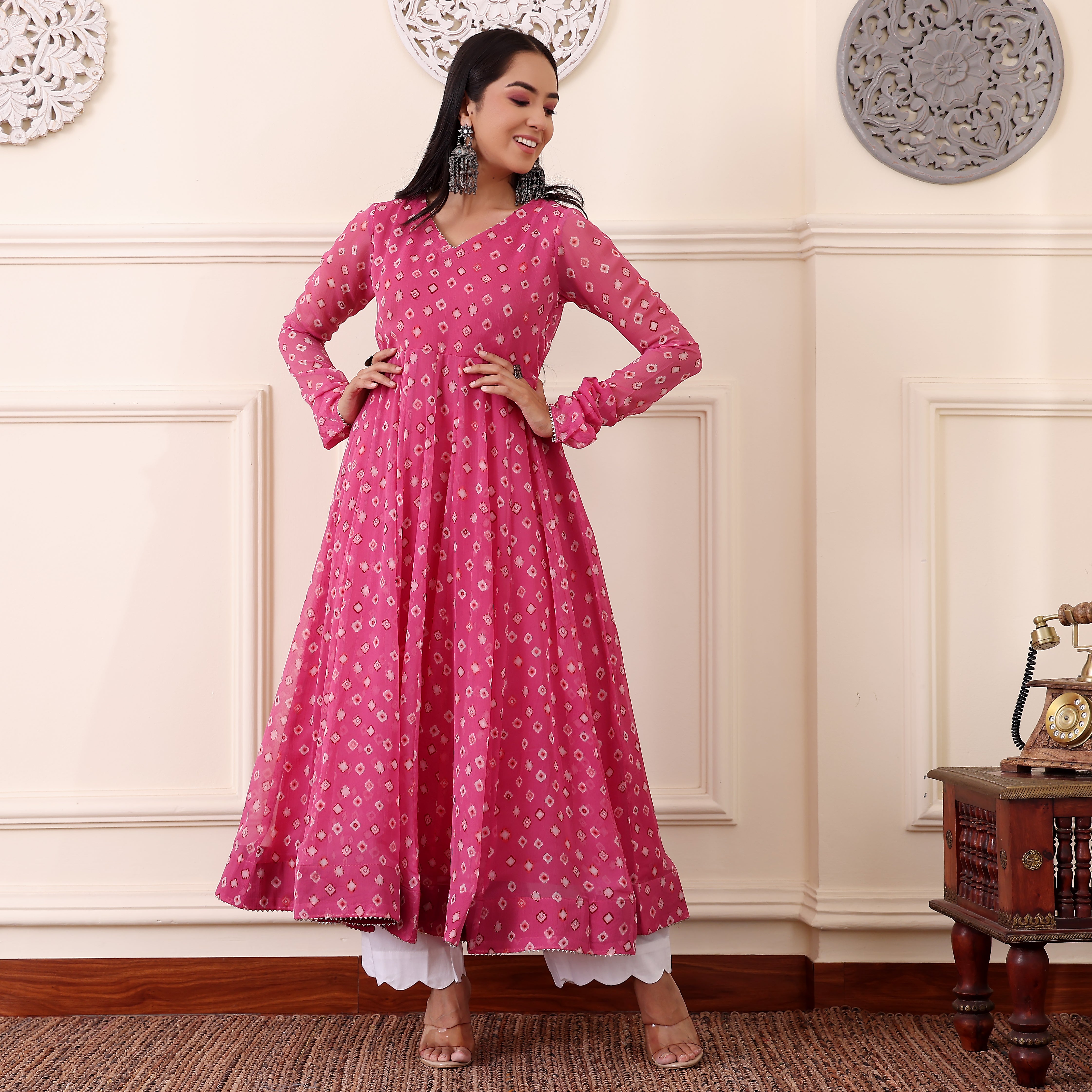 Shina Georgette Kurta