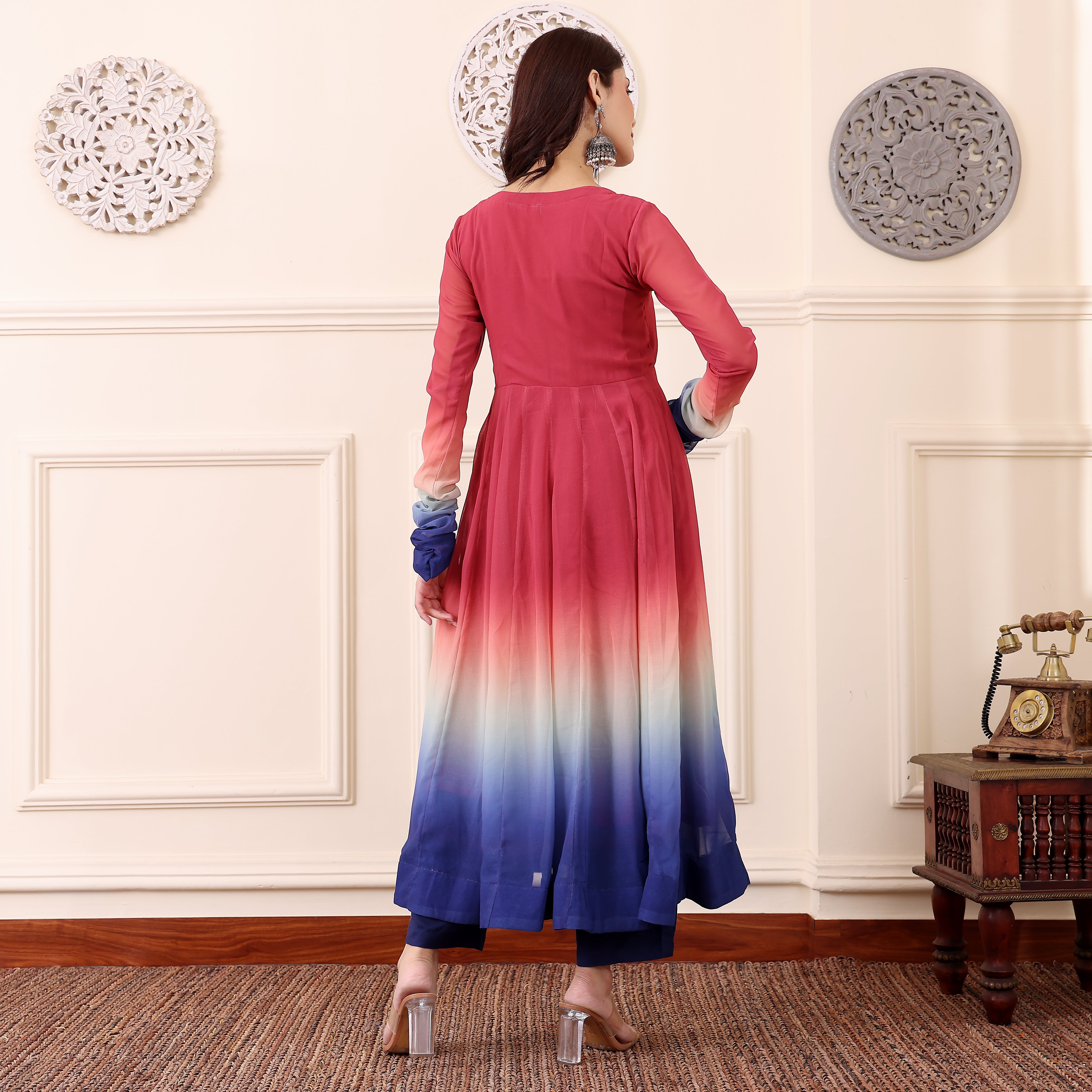 Sunira Georgette Kalidar Kurta