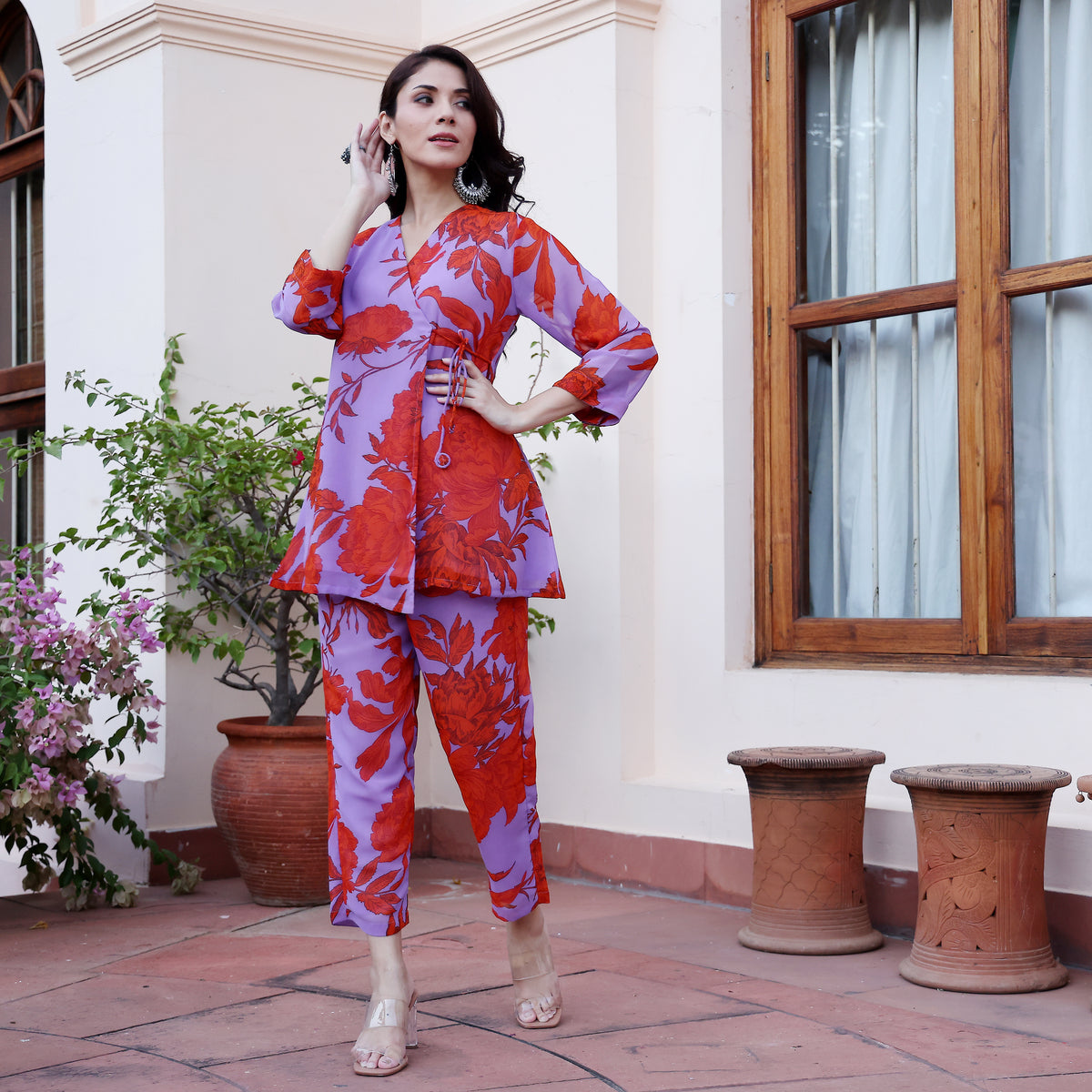 Samika Cord Georgette Set – Kameez.co