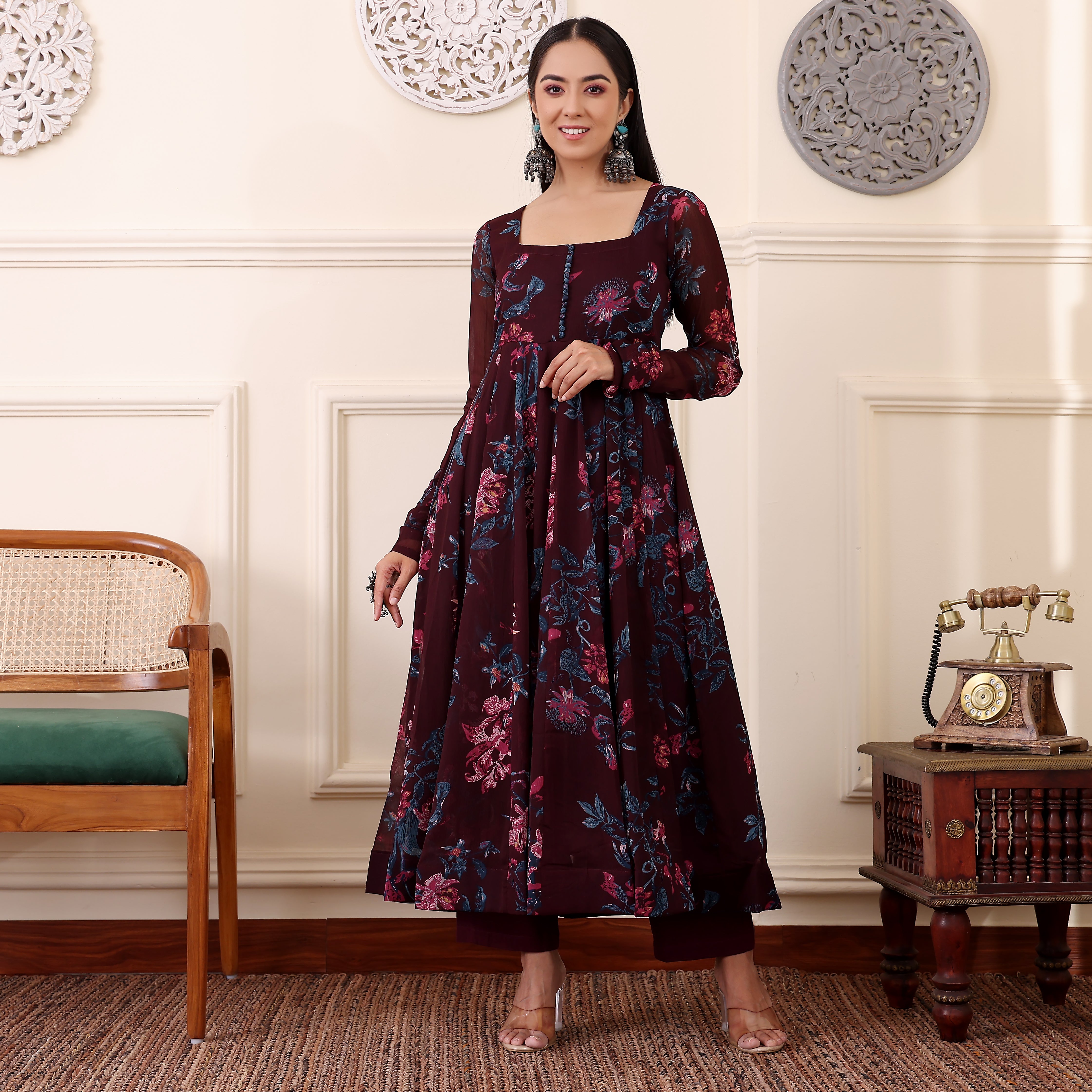 Akusha Georgette Kurta