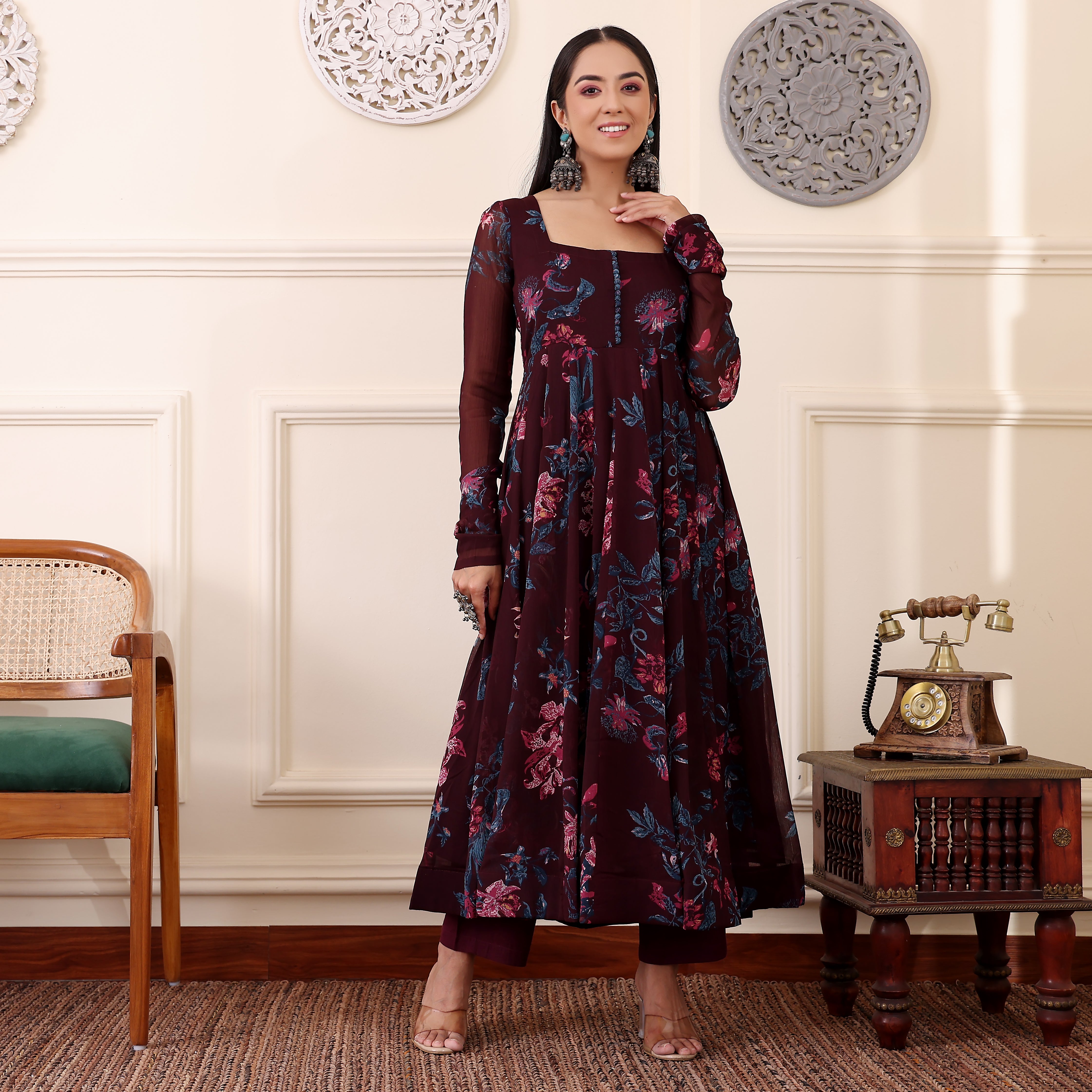 Akusha Georgette Kurta