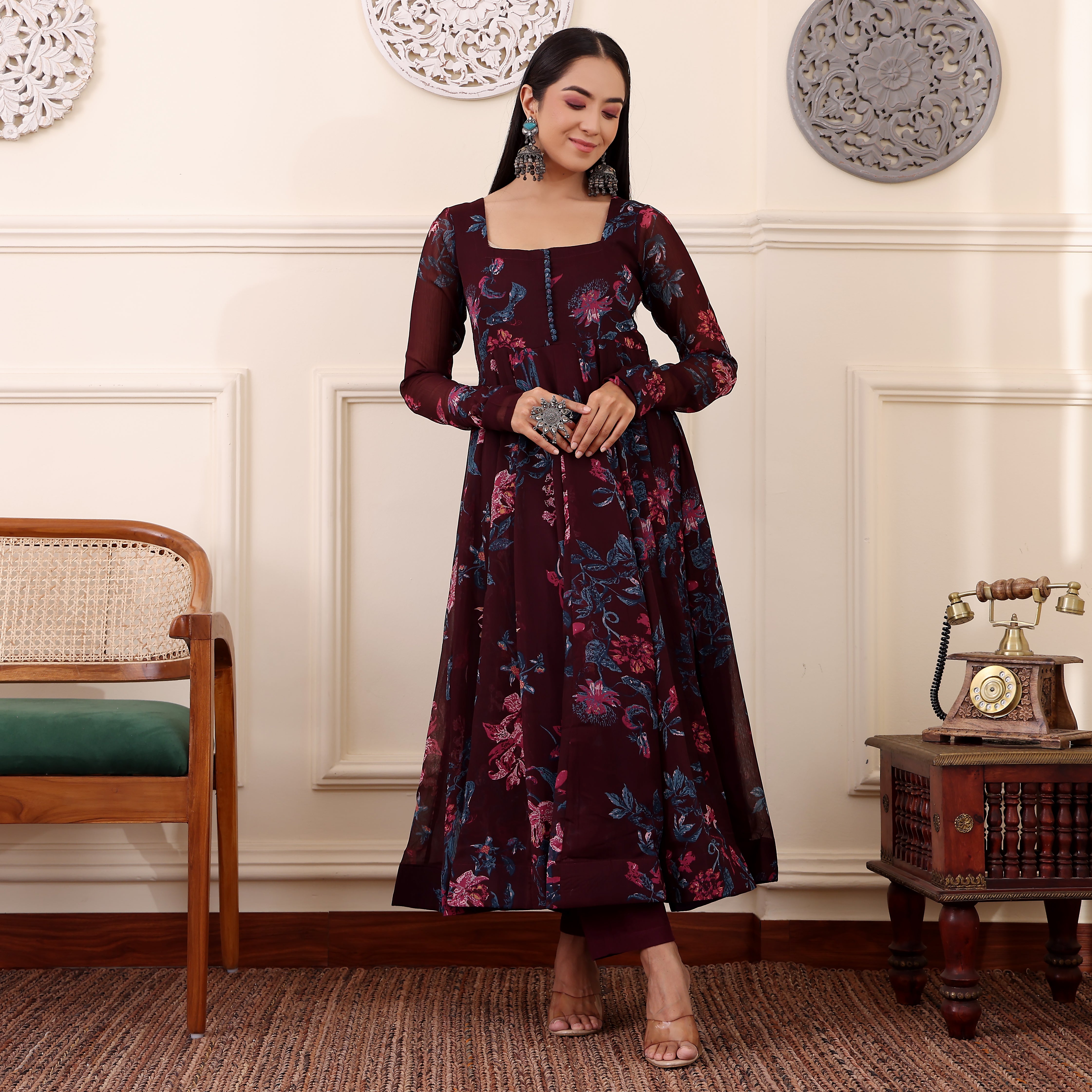 Akusha Georgette Kurta