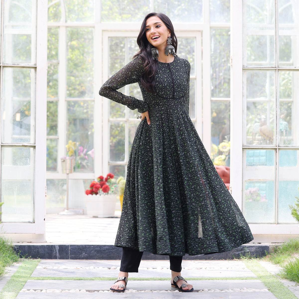 Maitreyi Flare Georgette Kurta