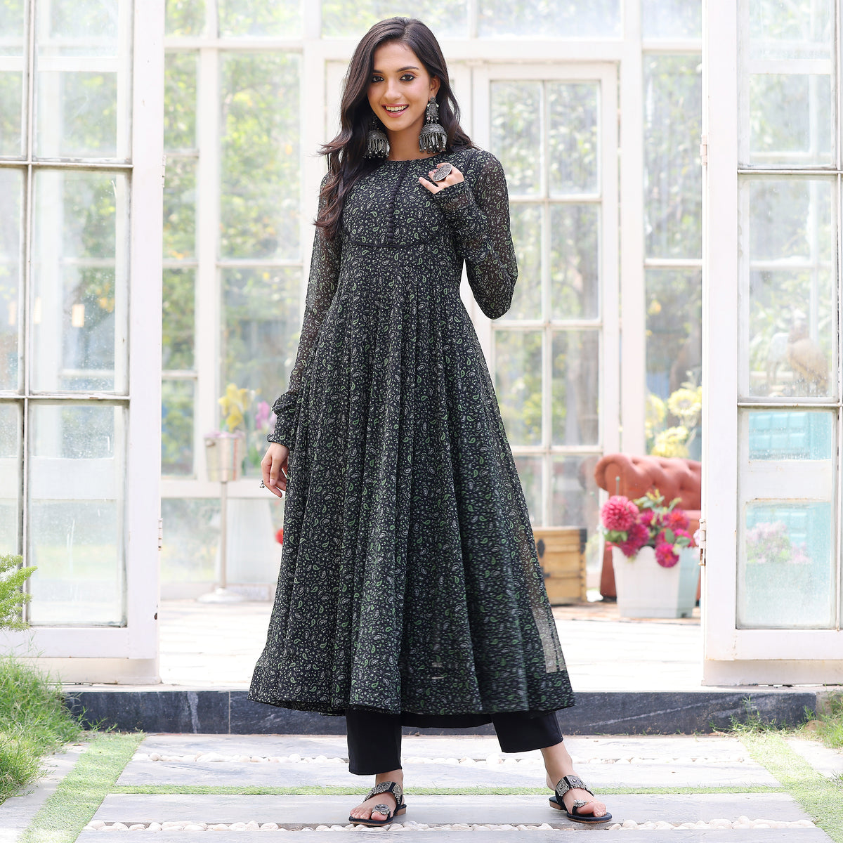 Maitreyi Flare Georgette Kurta