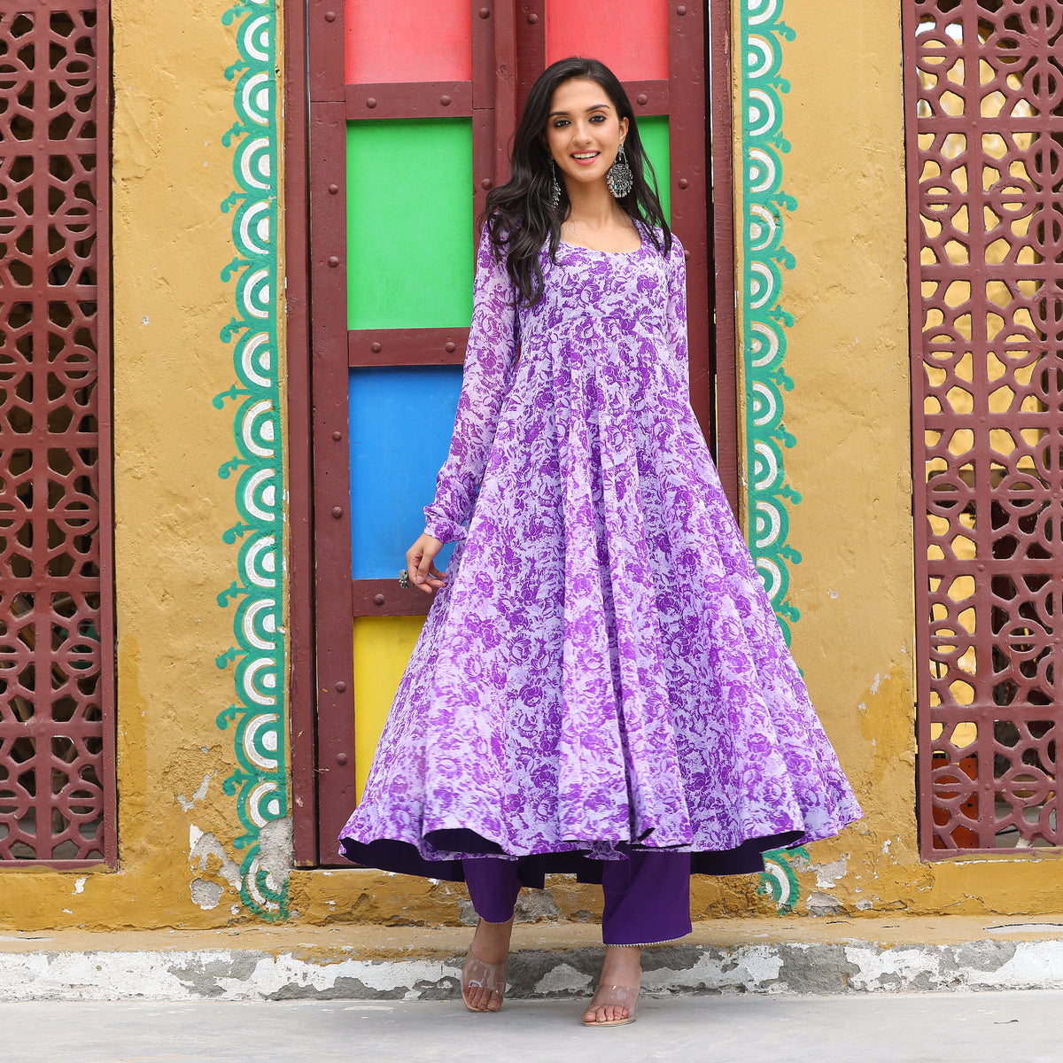 Iris Purple Kameez