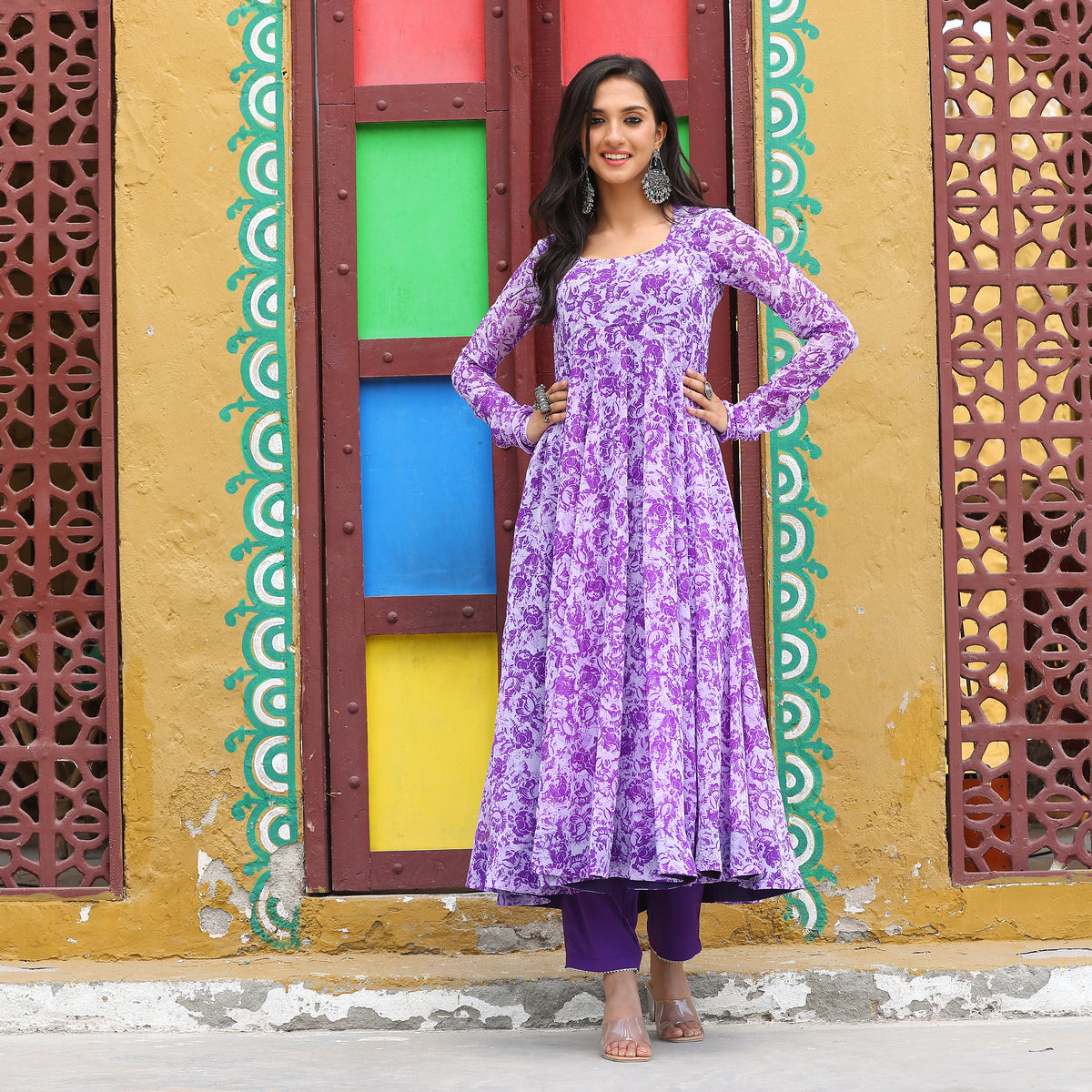 Iris Purple Kameez