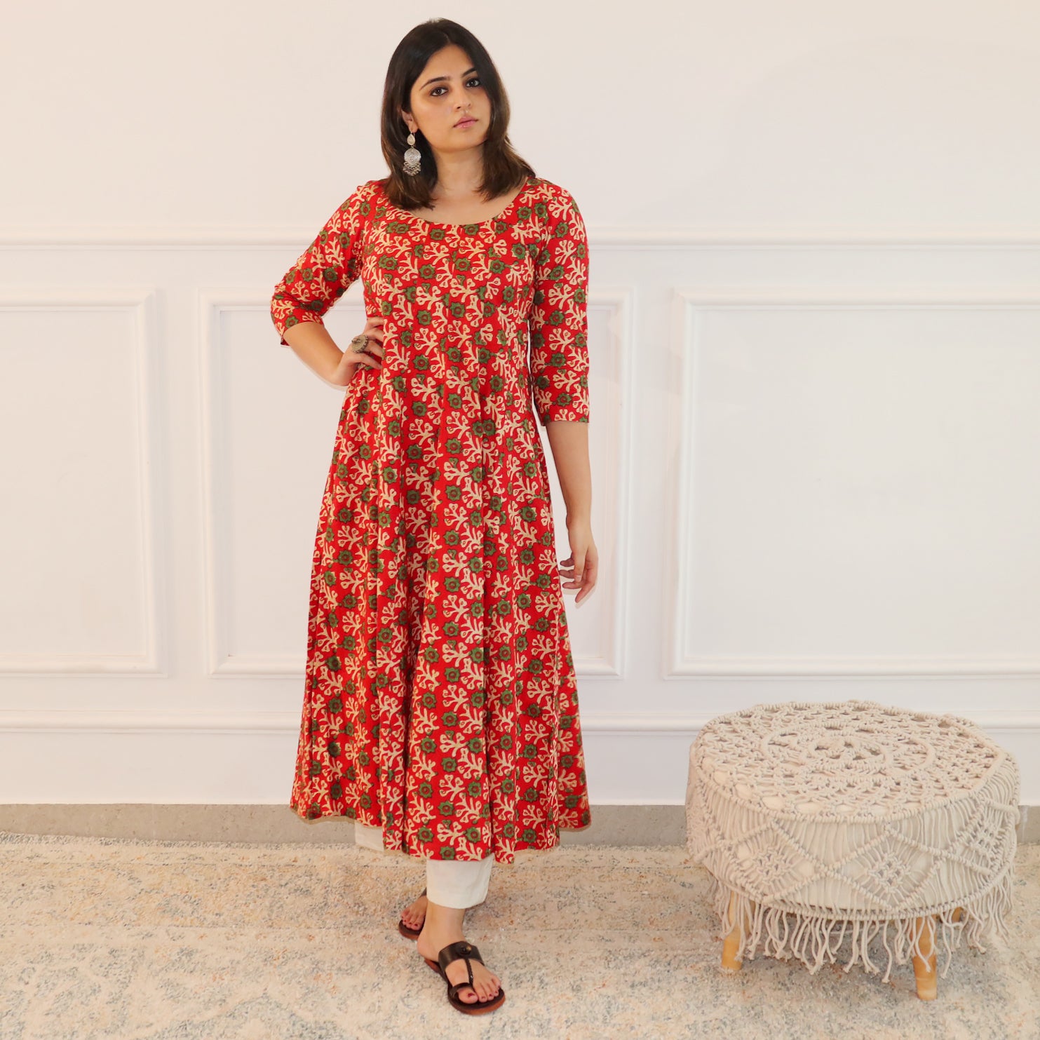 Savira Cotton Kalidar Kurta