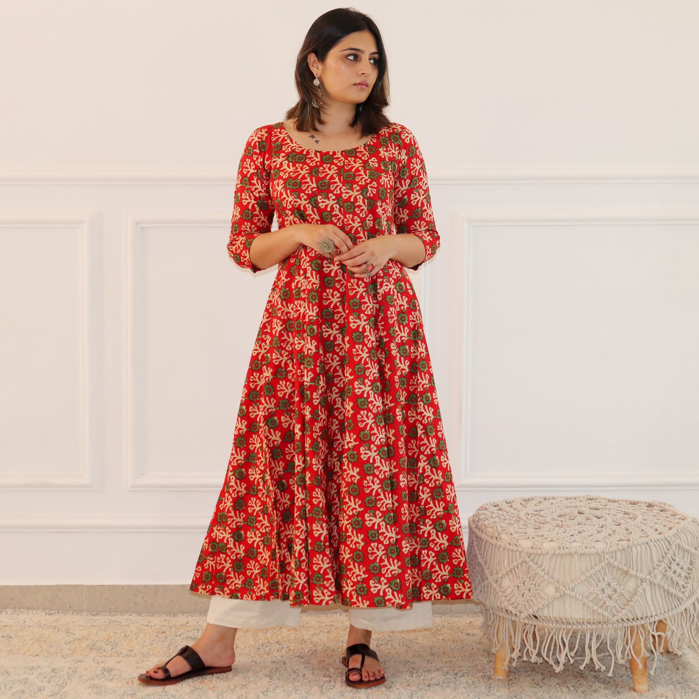 Savira Cotton Kalidar Kurta