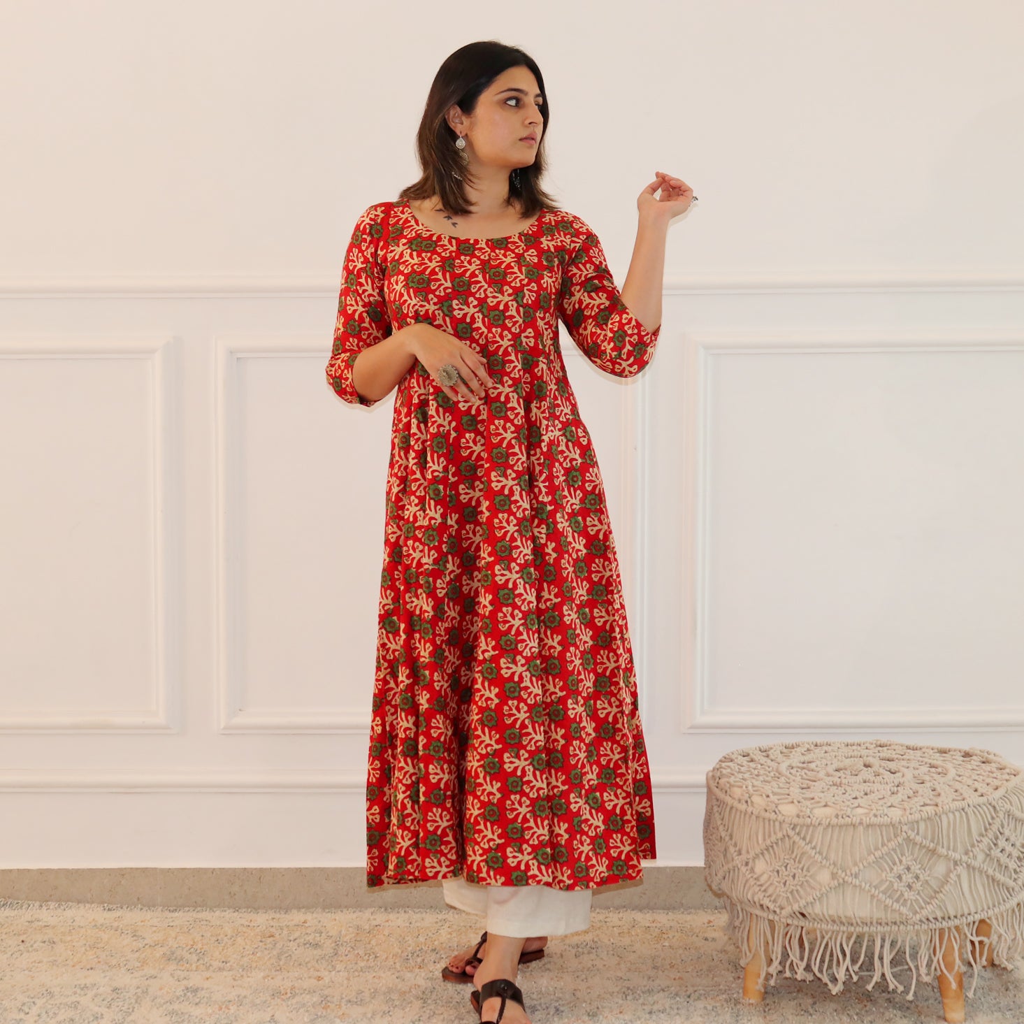 Savira Cotton Kalidar Kurta