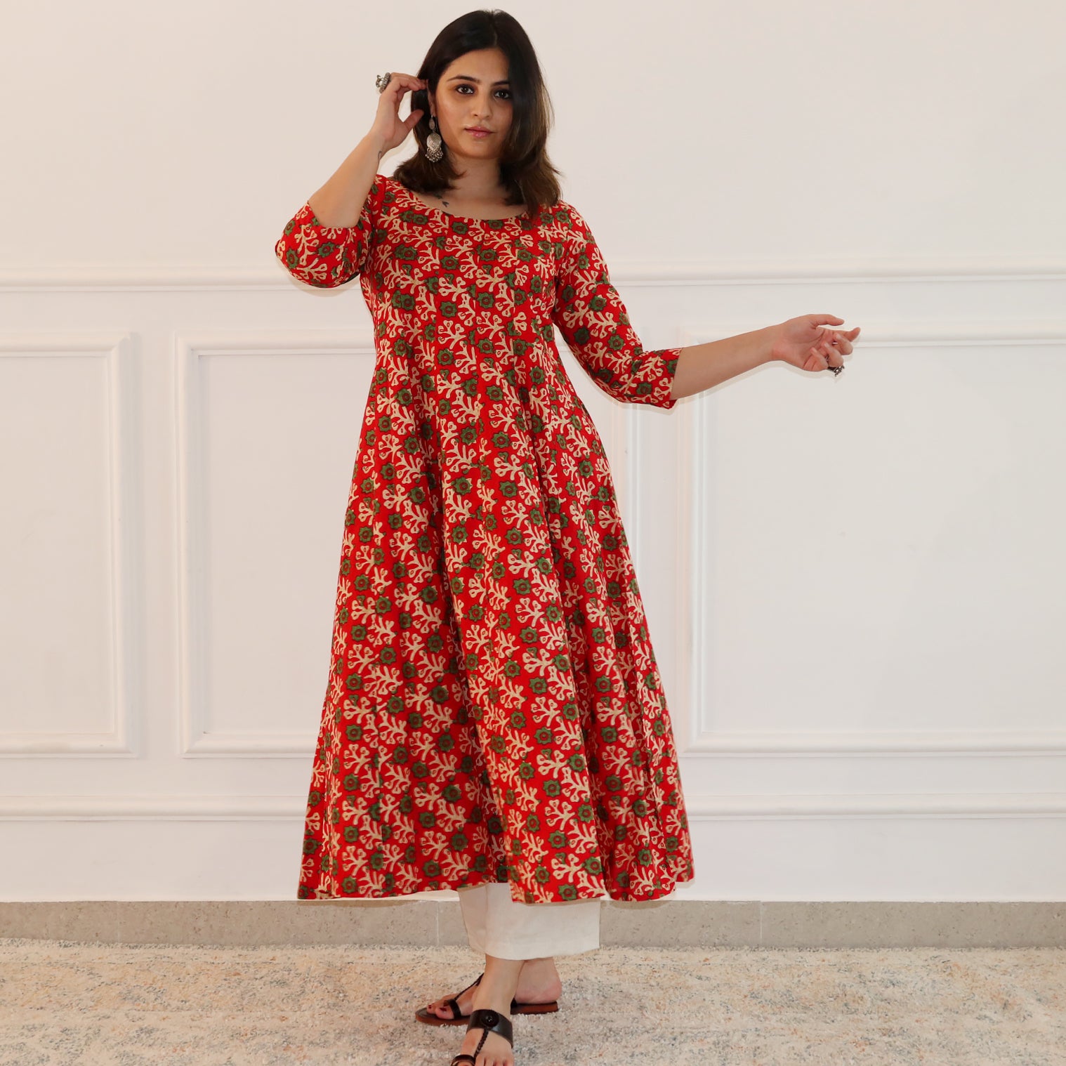 Savira Cotton Kalidar Kurta