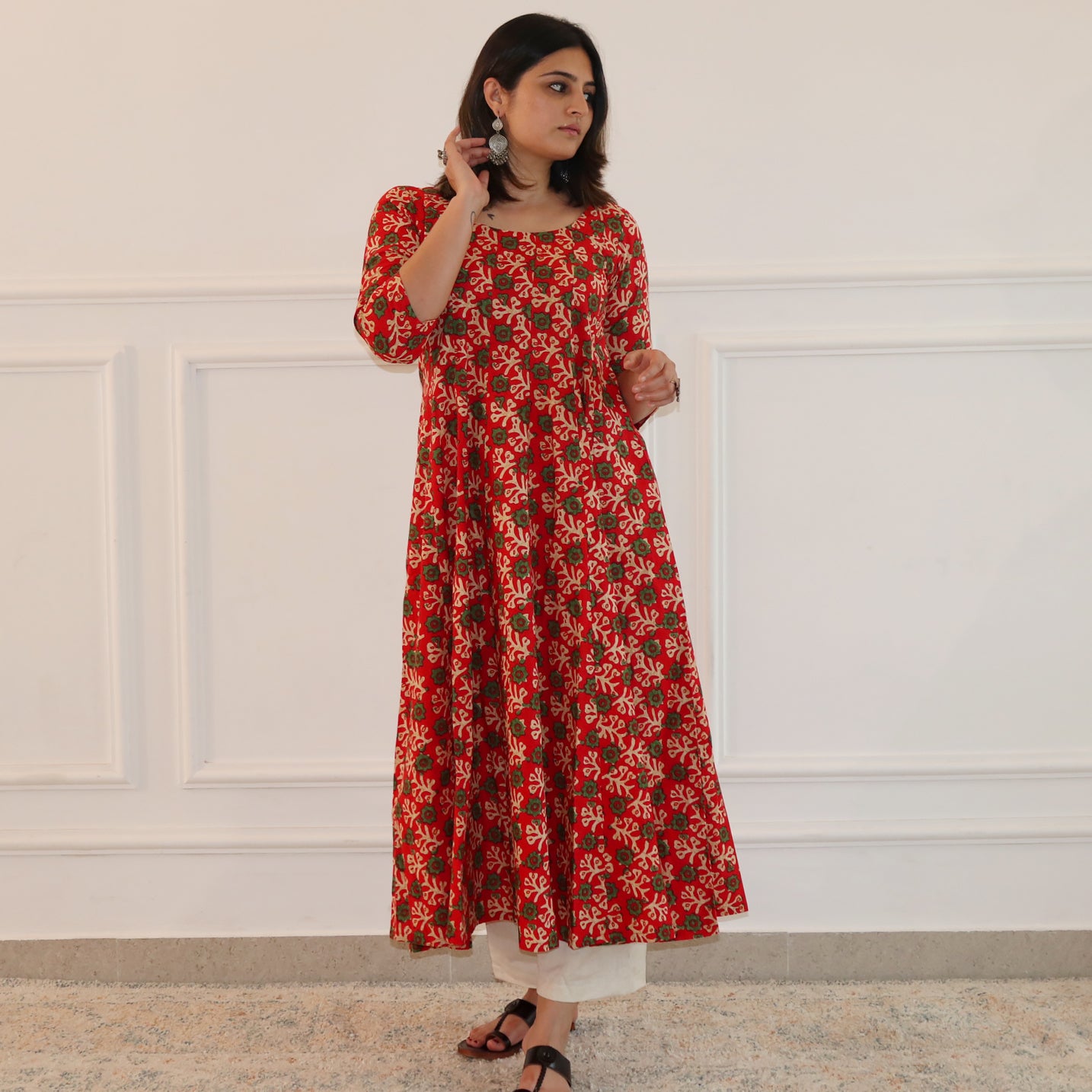 Savira Cotton Kalidar Kurta