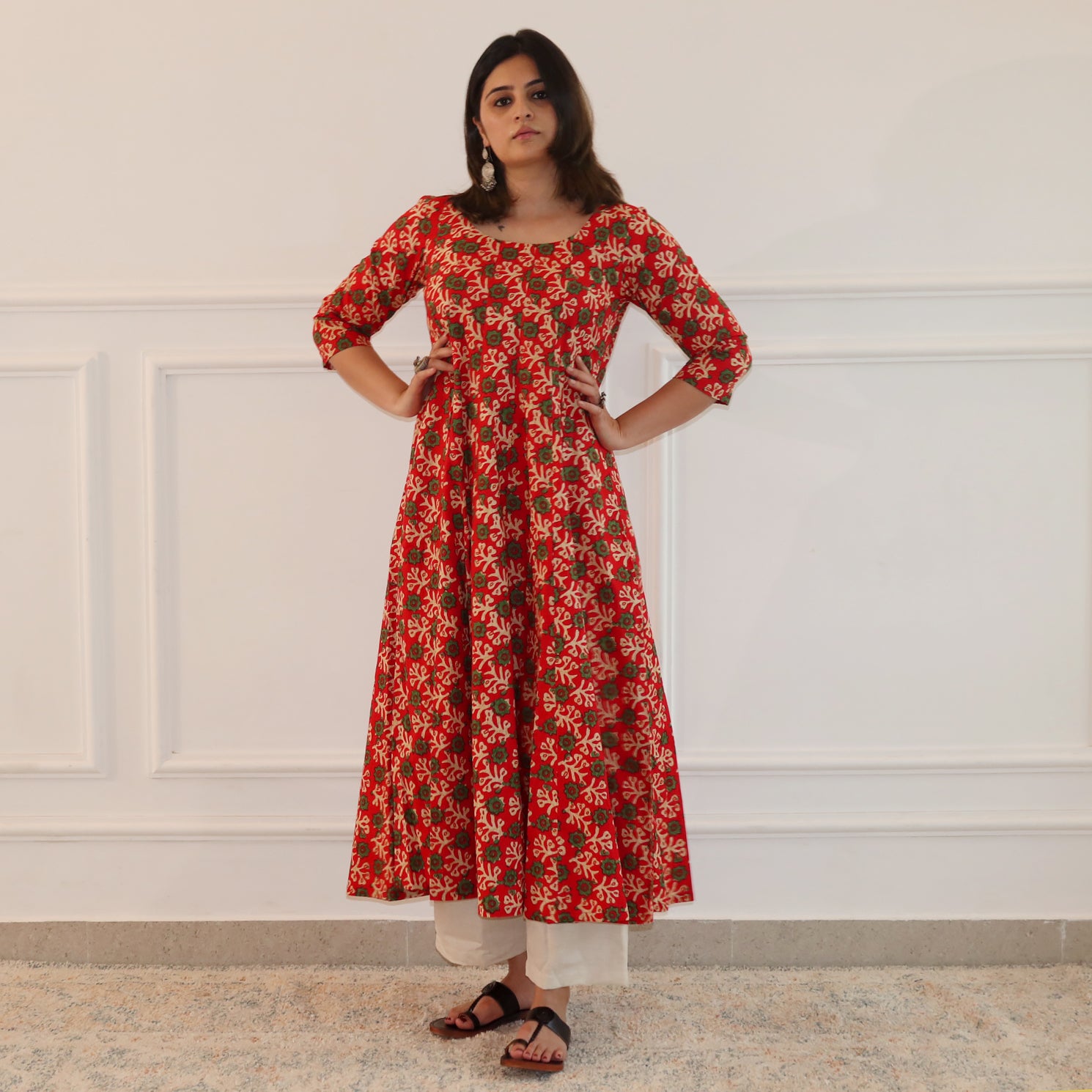 Savira Cotton Kalidar Kurta