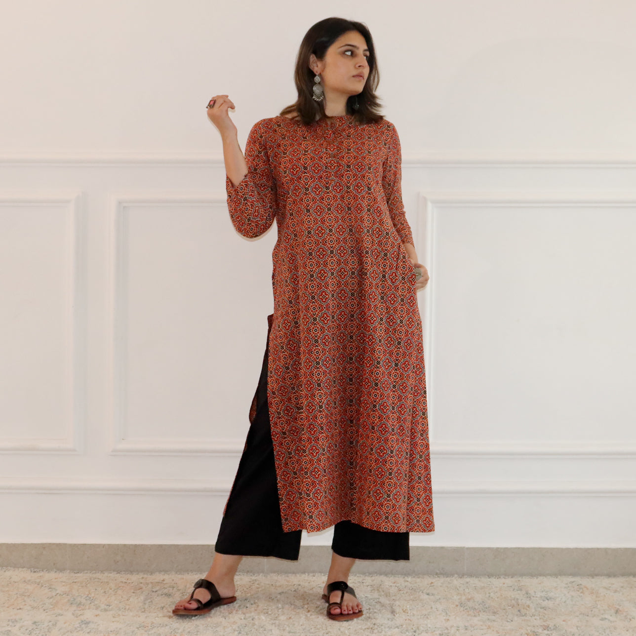 Ziha Cotton Straight Kurta