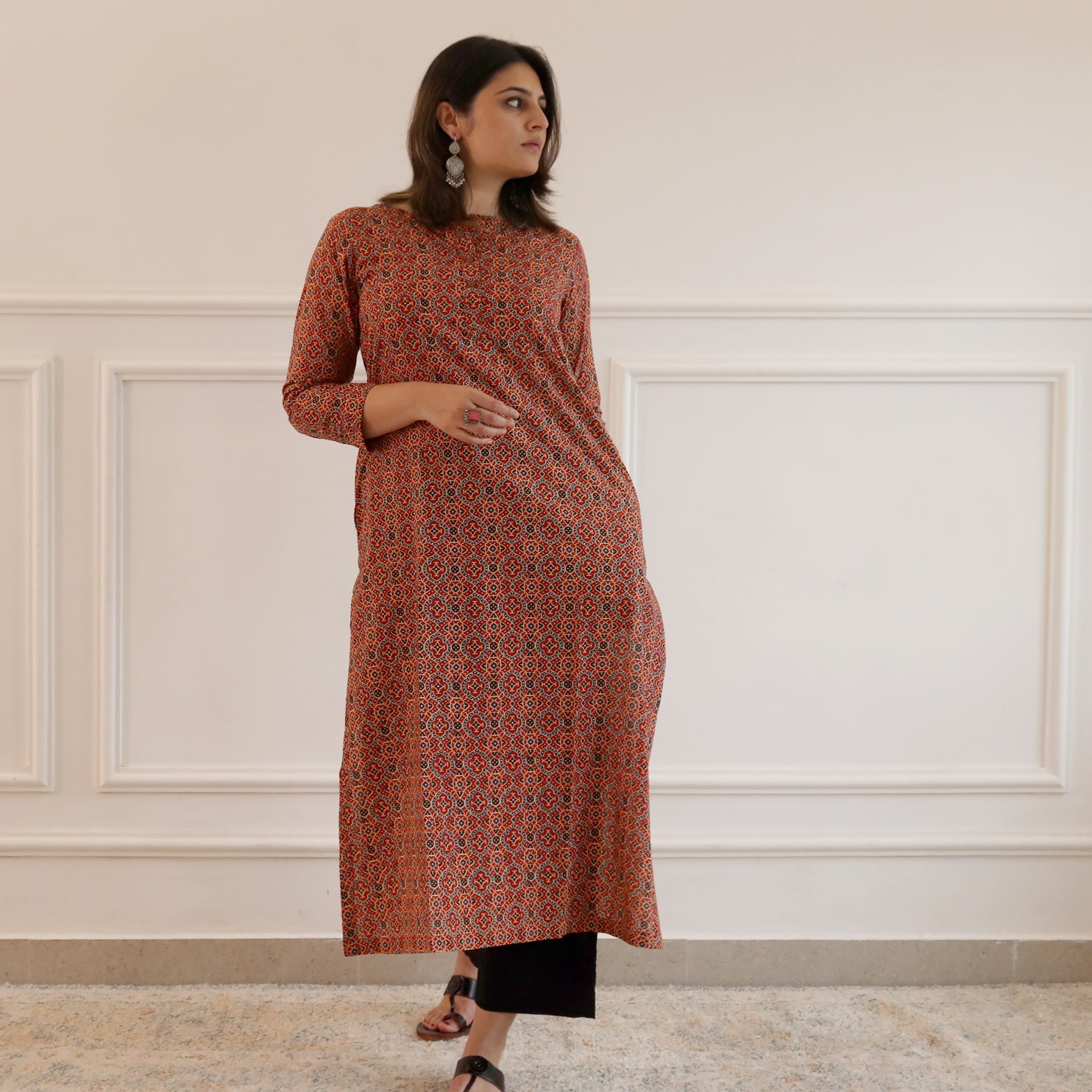 Ziha Cotton Straight Kurta