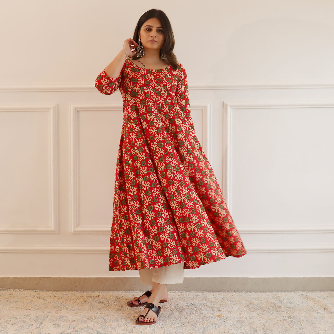 Savira Cotton Kalidar Kurta