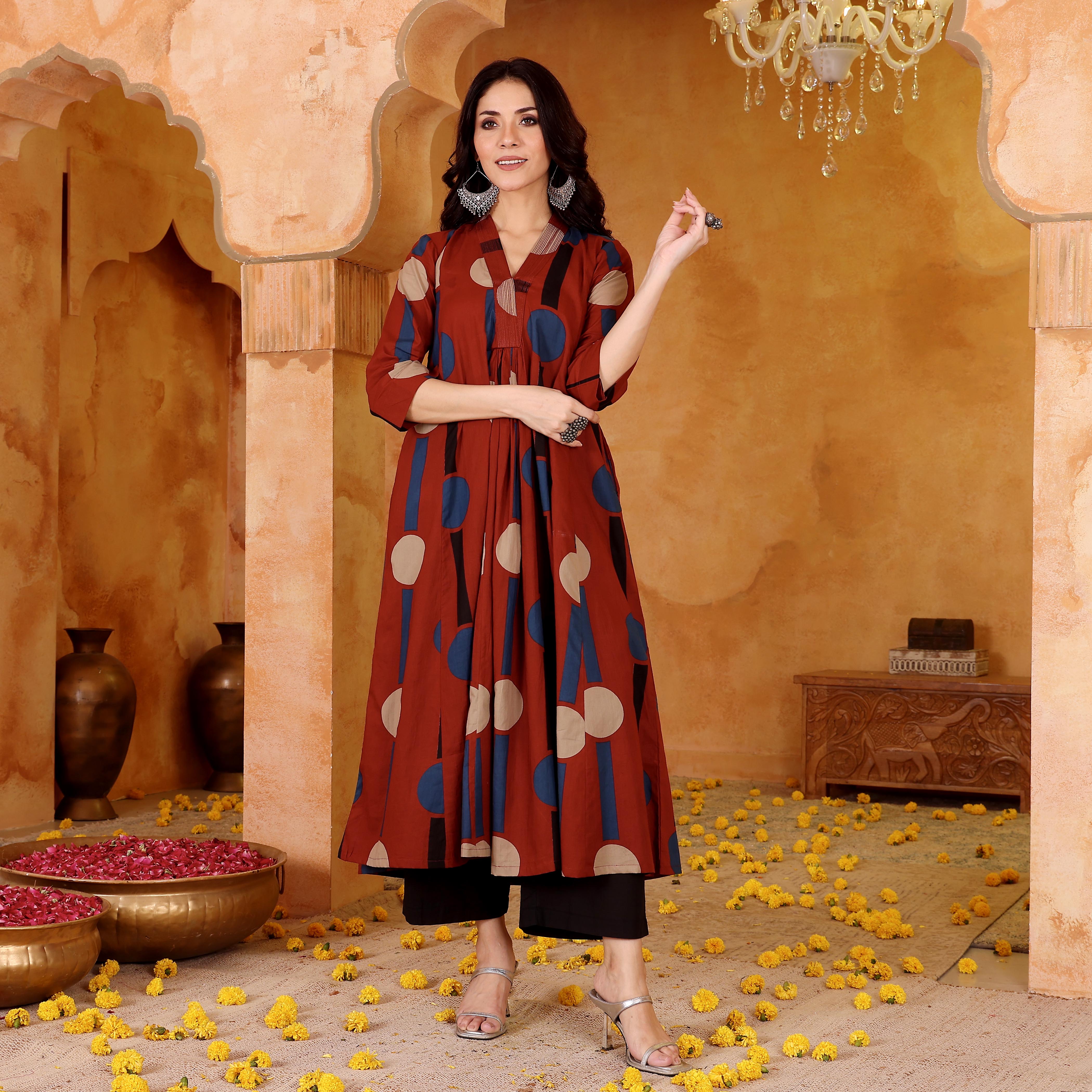 Trikaya Cotton Kurta