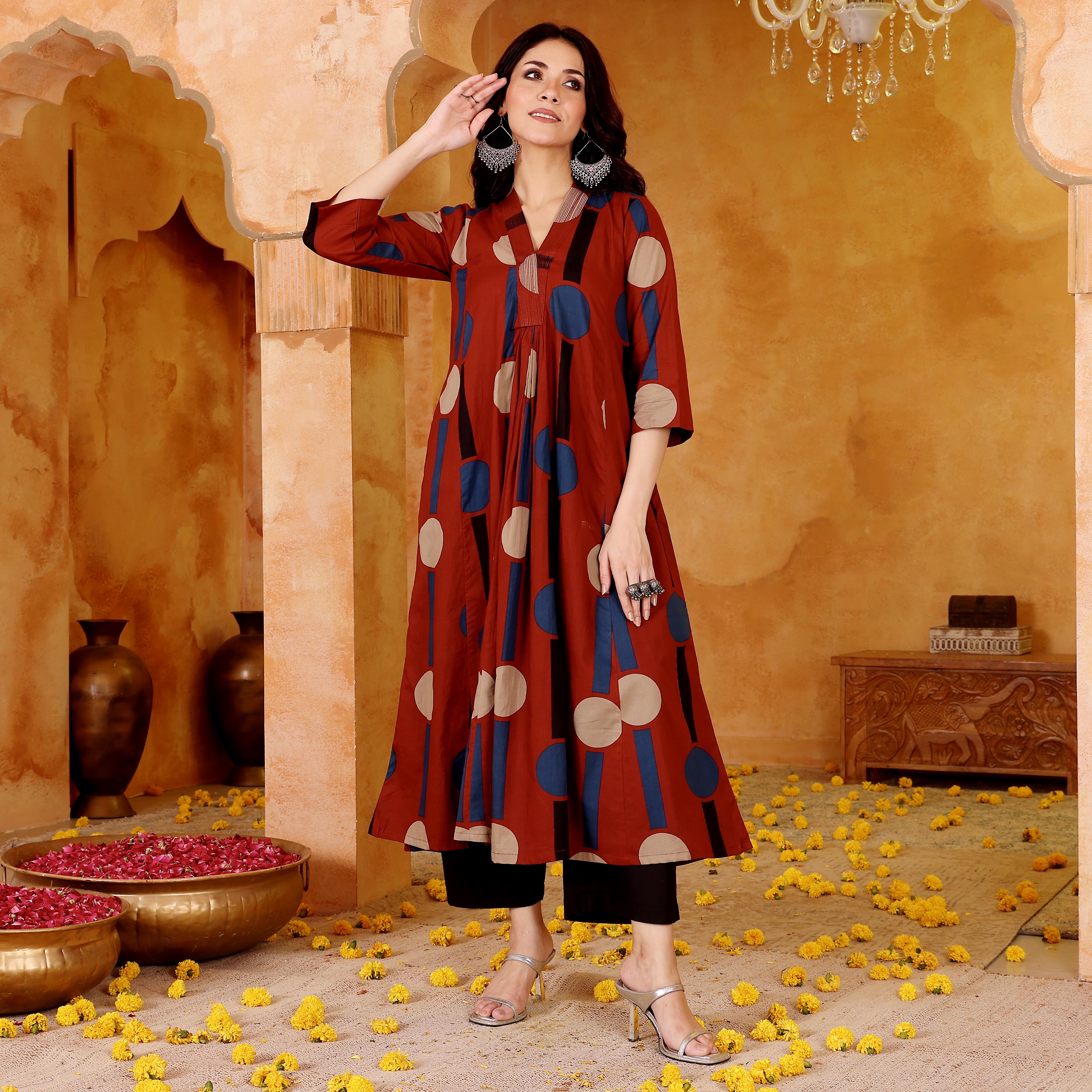 Trikaya Cotton Kurta