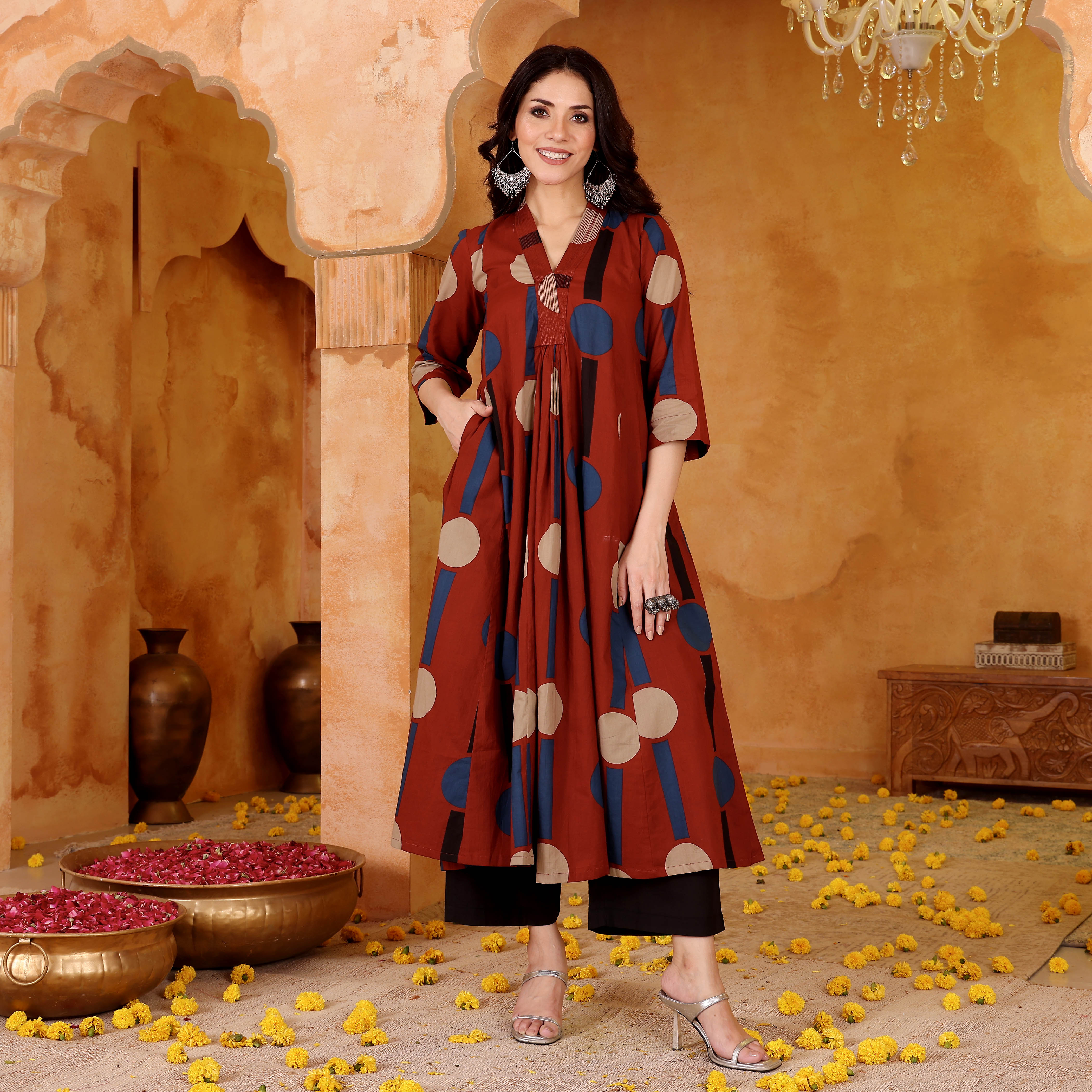 Trikaya Cotton Kurta