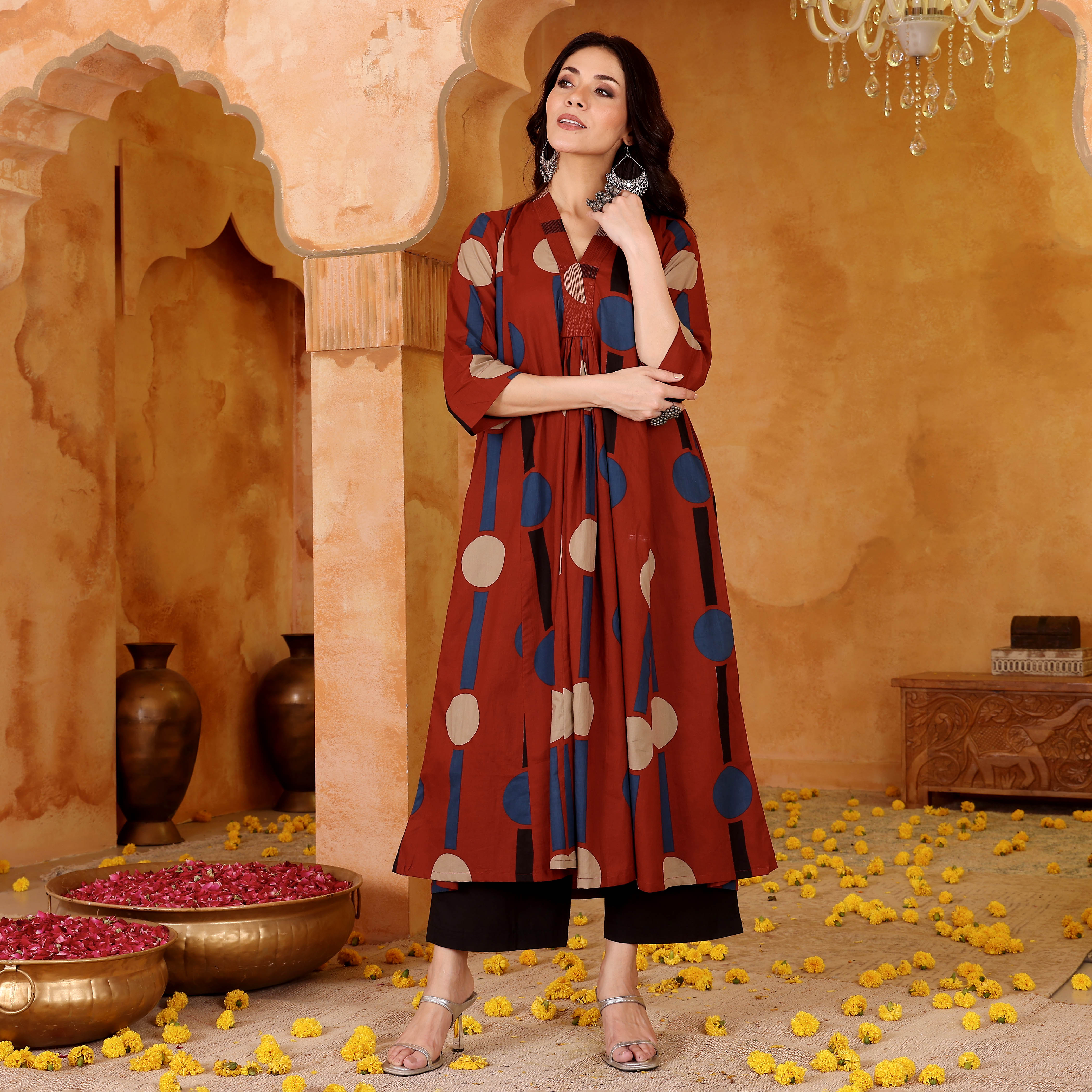 Trikaya Cotton Kurta