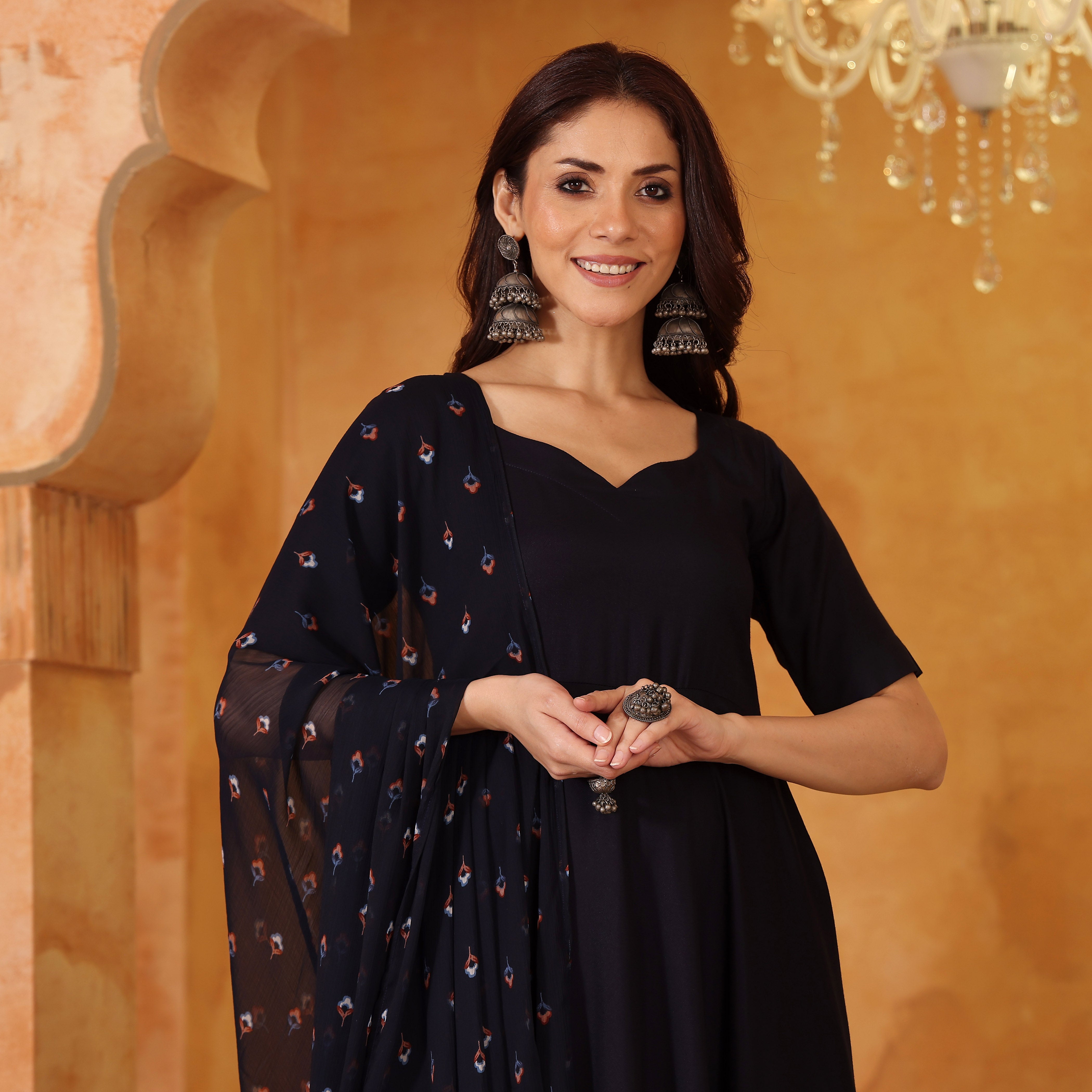 Ranaya Blue Rayon Set