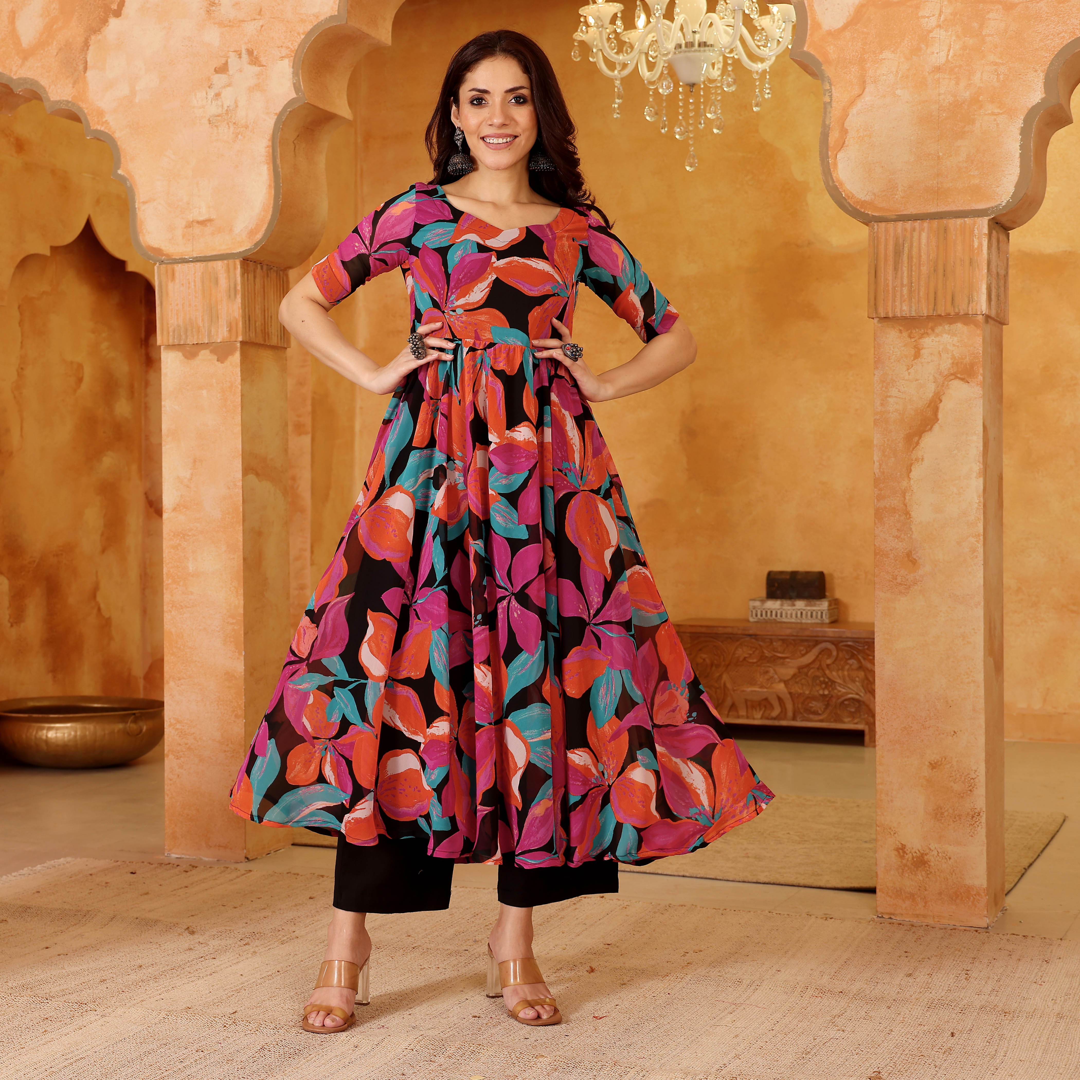 Navida Georgette Kurta