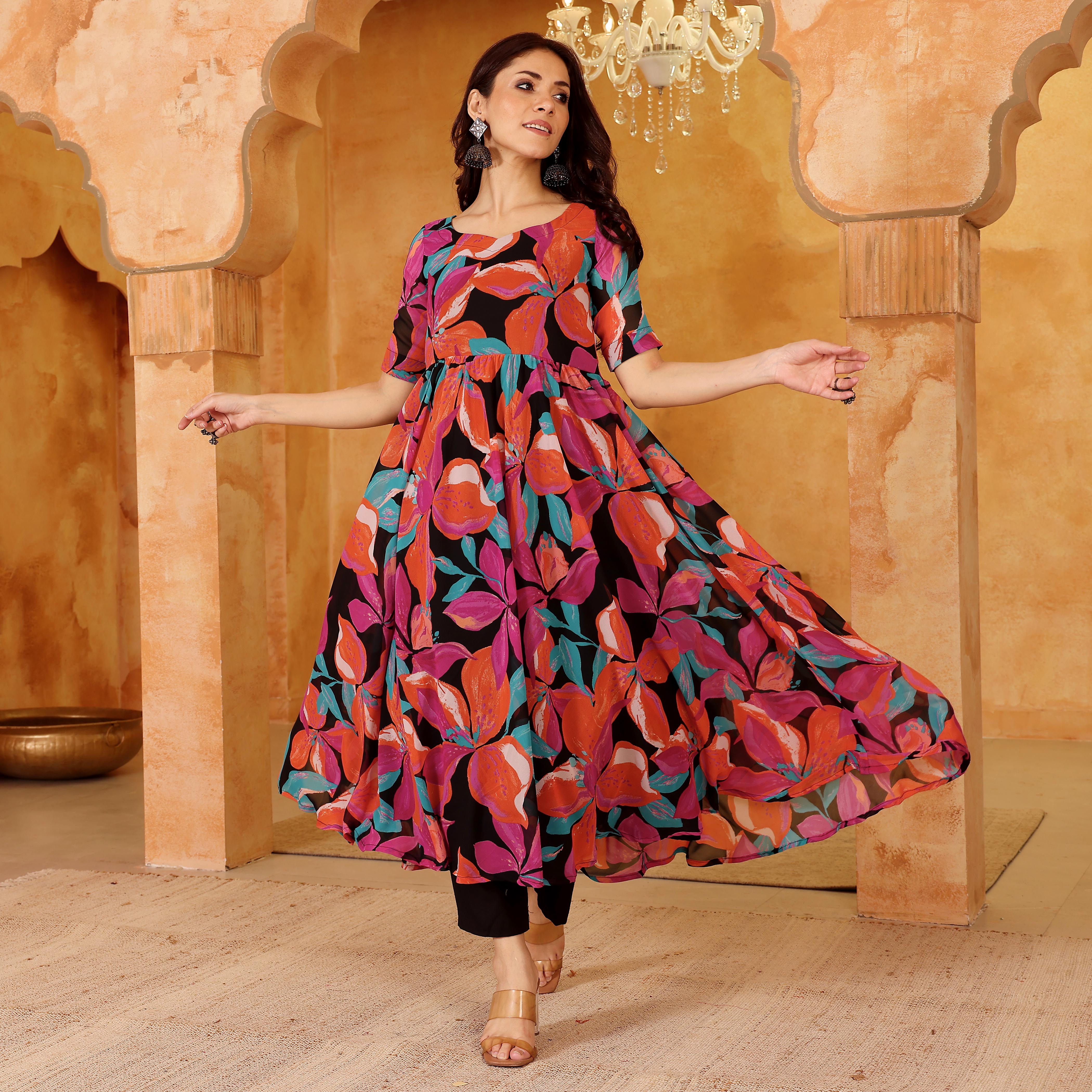 Navida Georgette Kurta