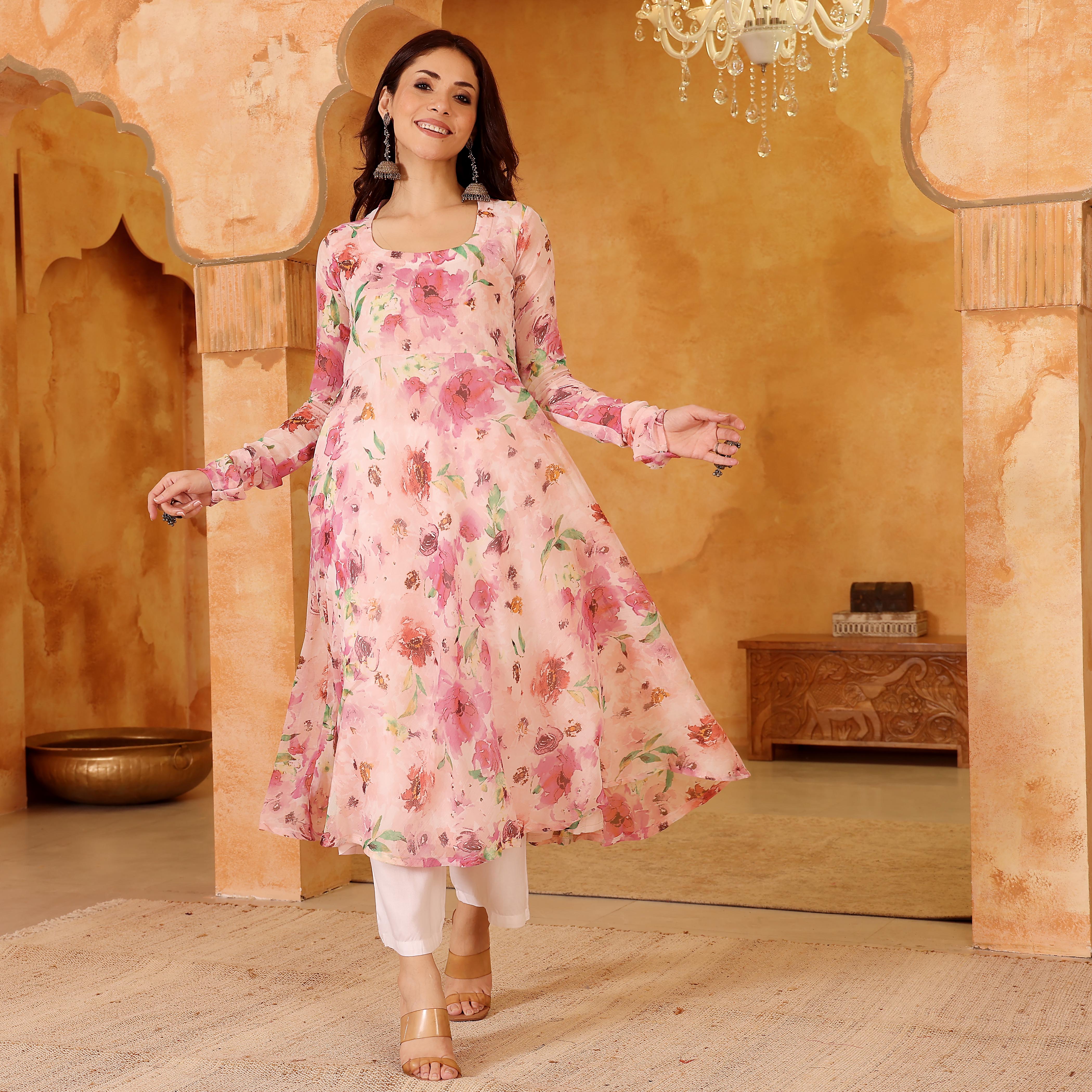 Uva Chiffon Kurta