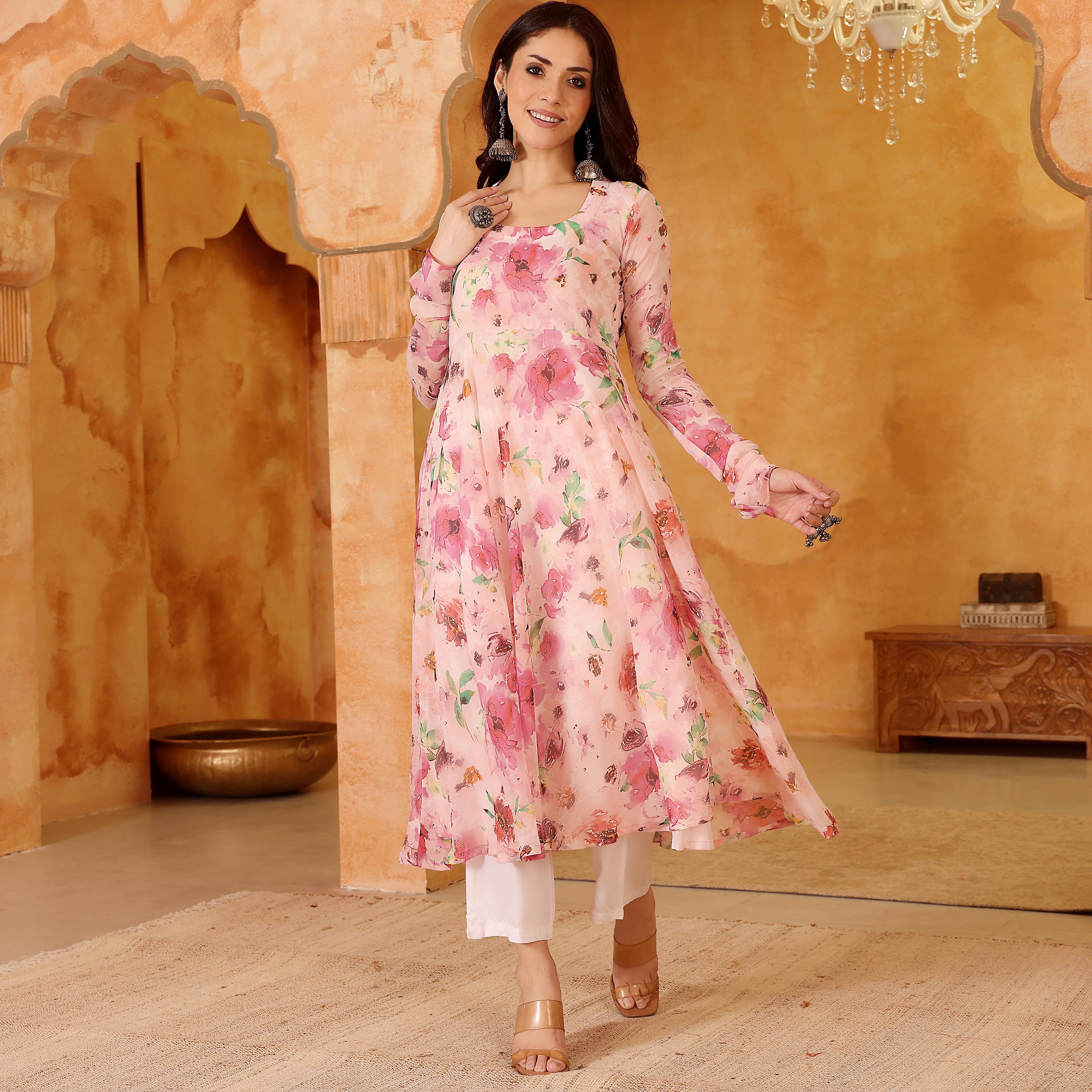 Uva Chiffon Kurta