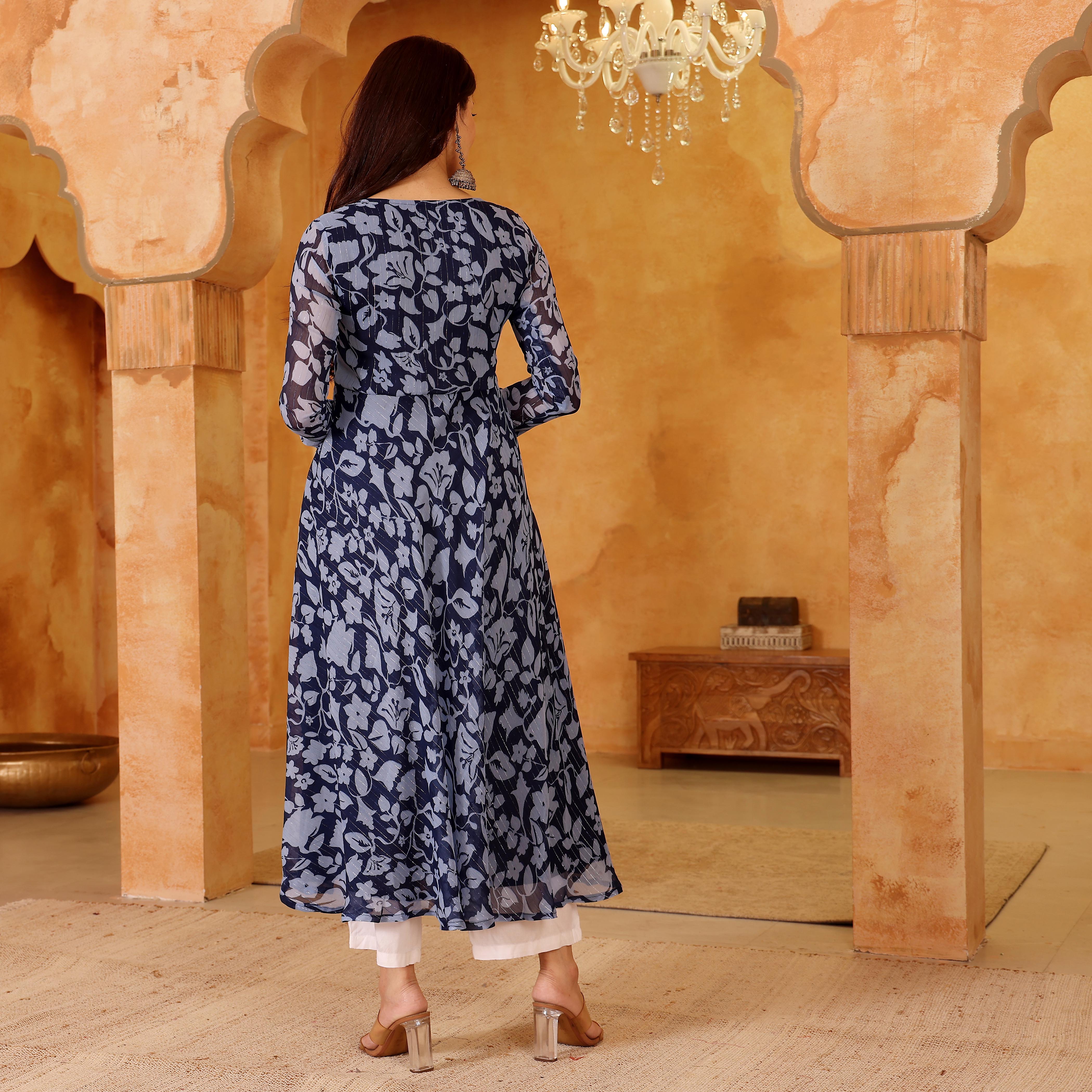 Natiba Georgette Kurta