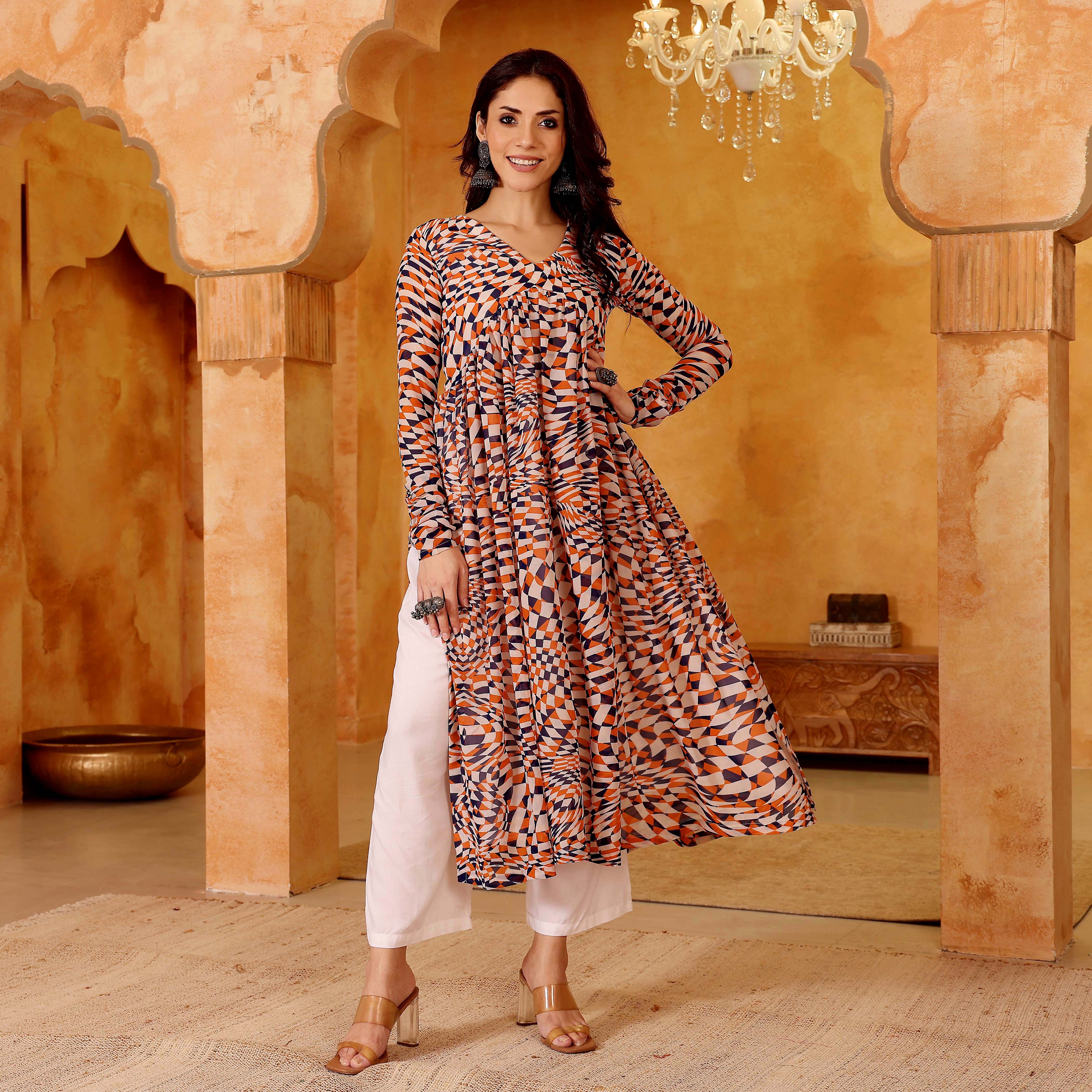 Tashi Georgette Kurta