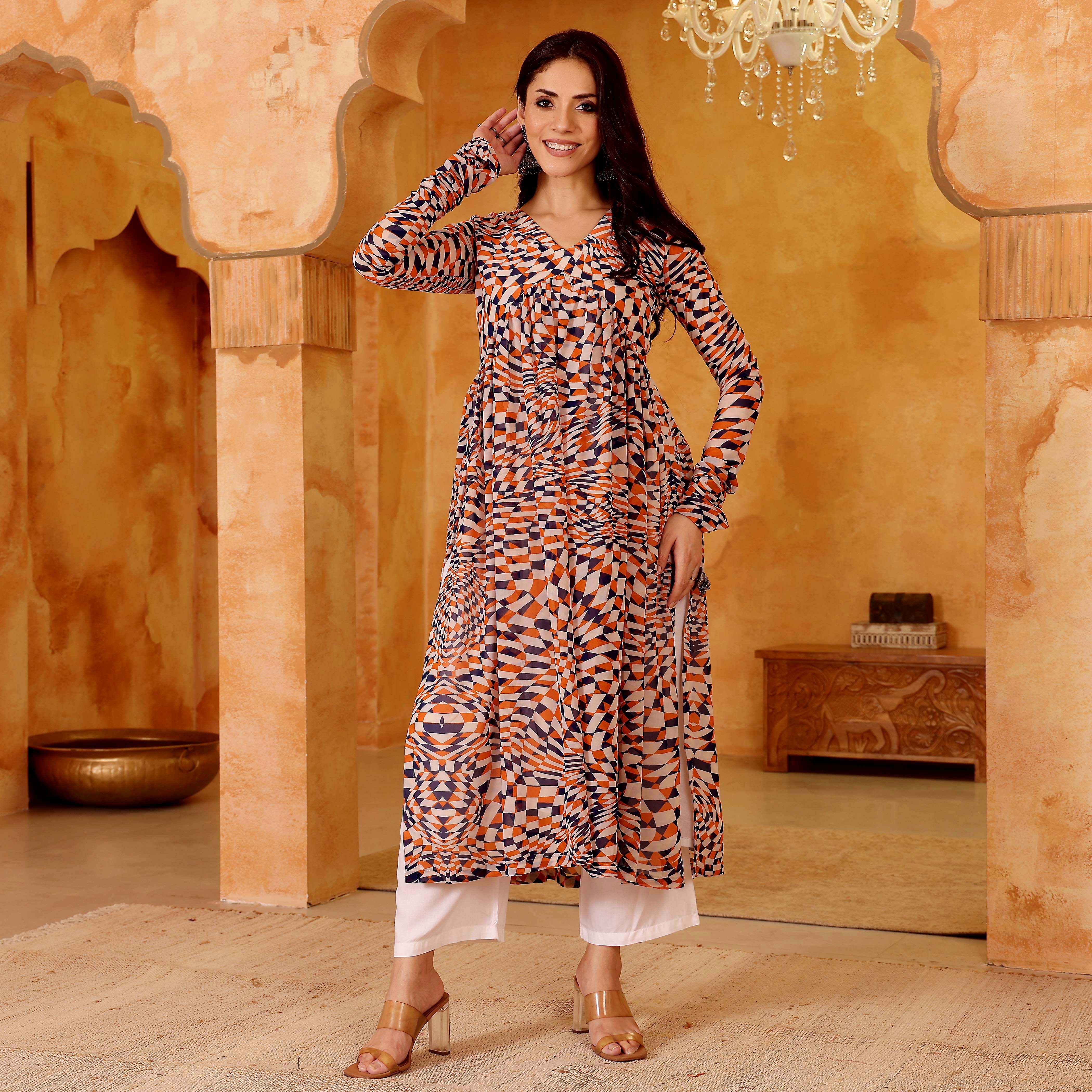 Tashi Georgette Kurta