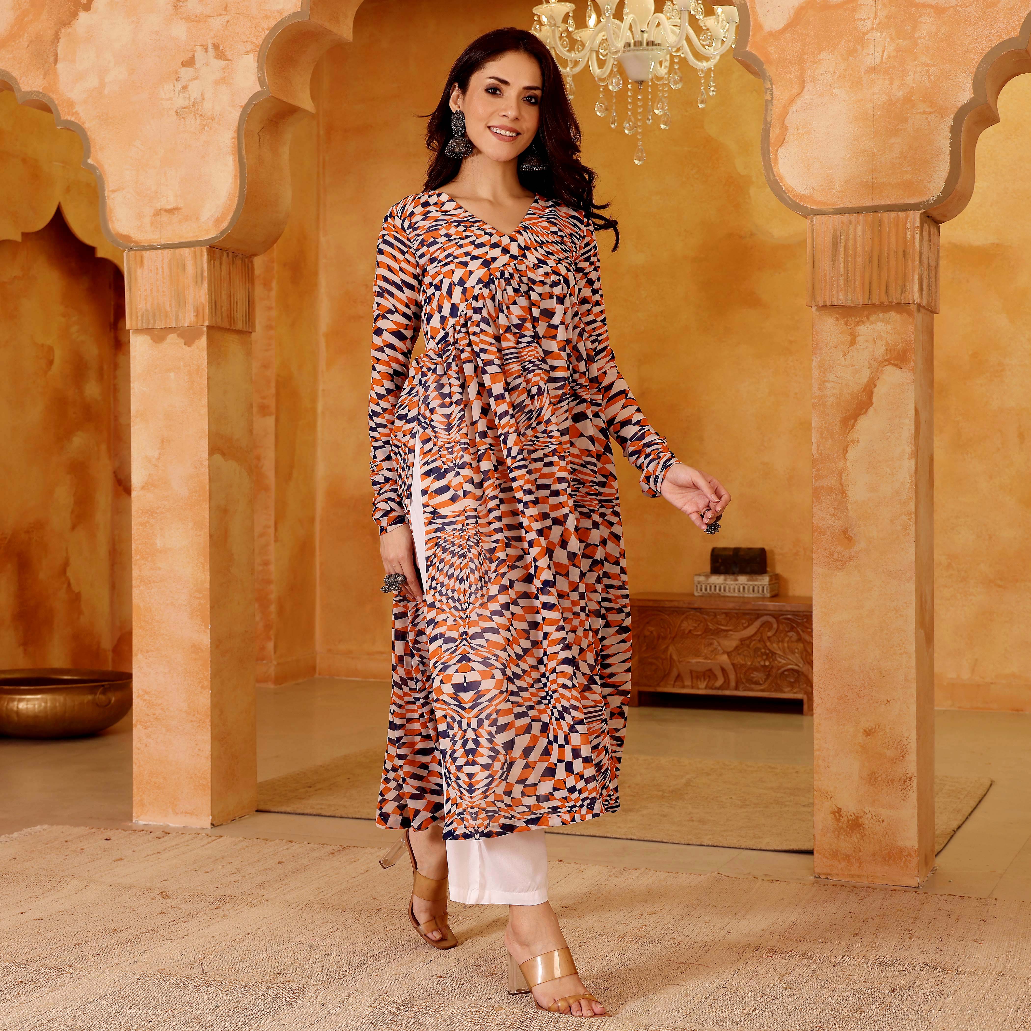 Tashi Georgette Kurta