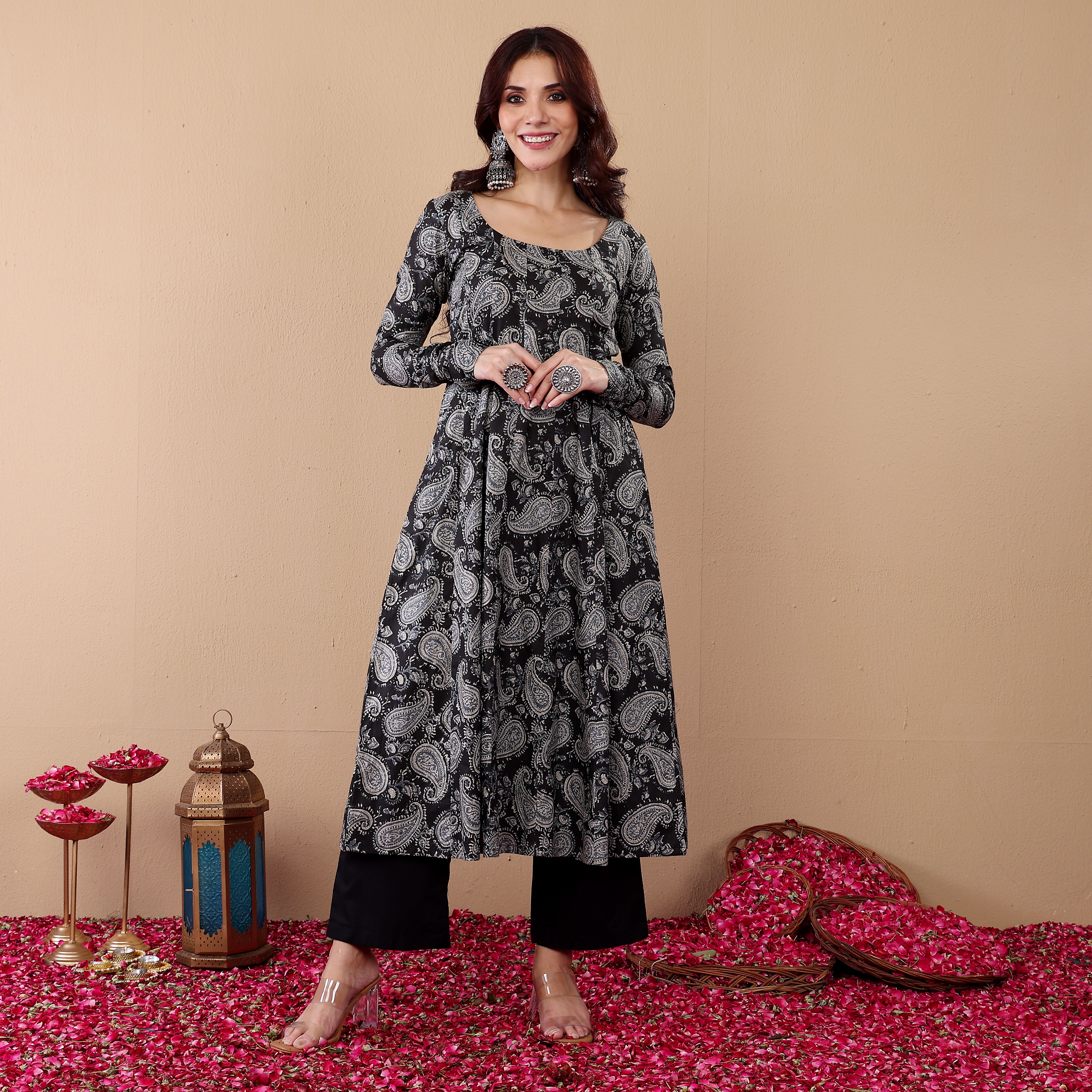 Virasha Kalidar Cotton Kurta