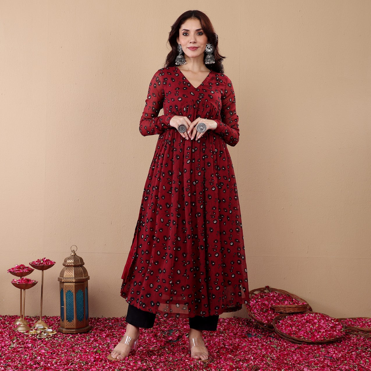 Zavika Georgette Kurta