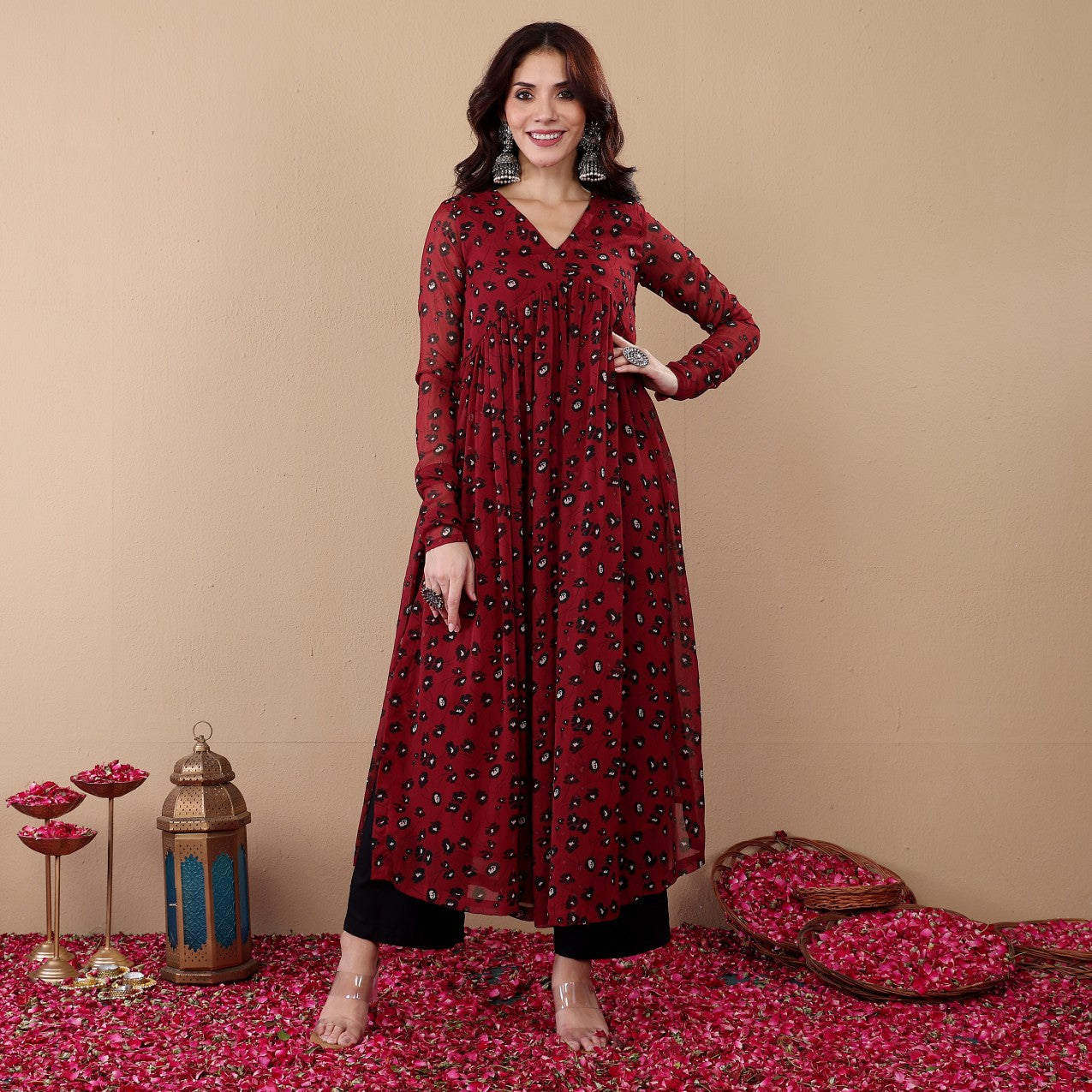 Zavika Georgette Kurta