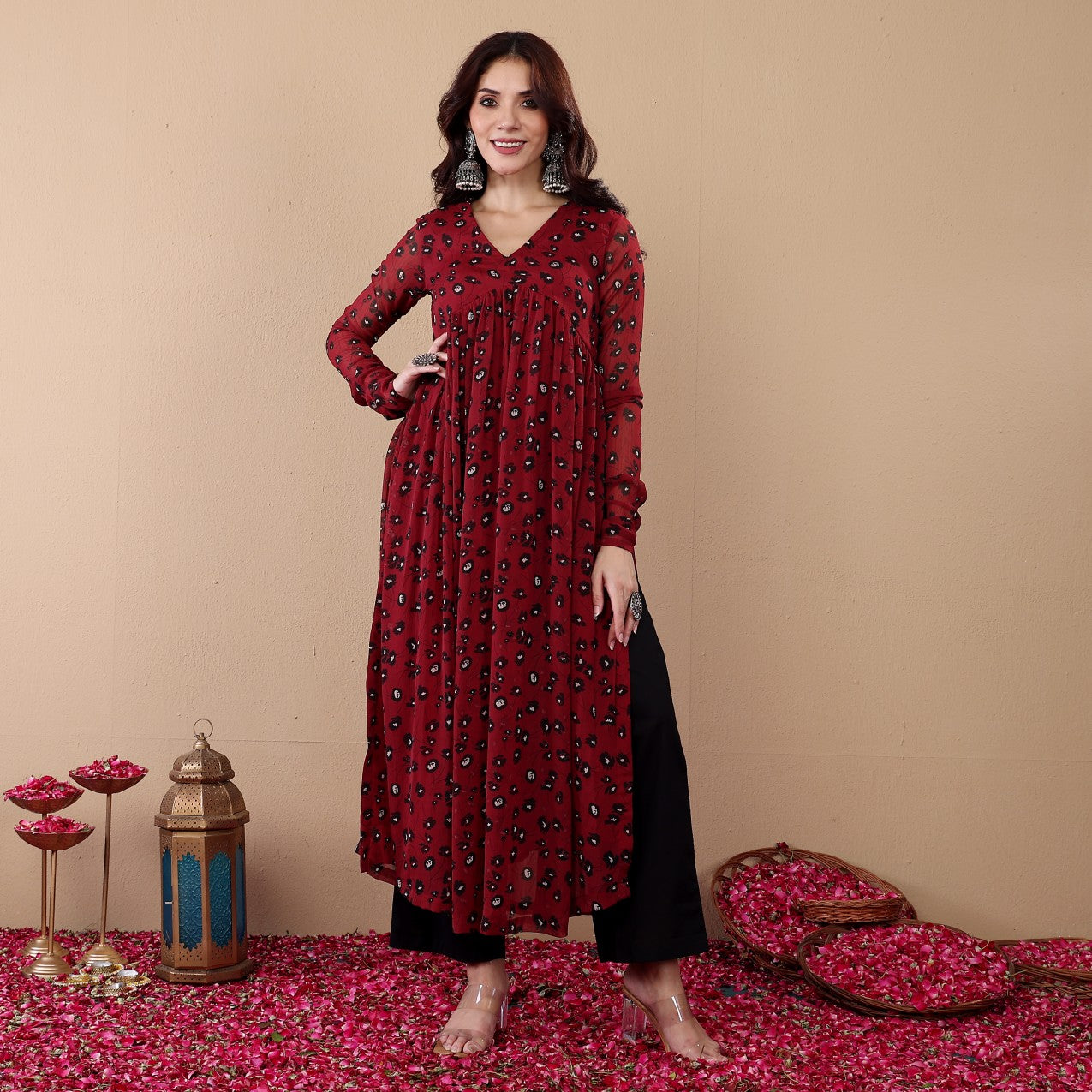 Zavika Georgette Kurta