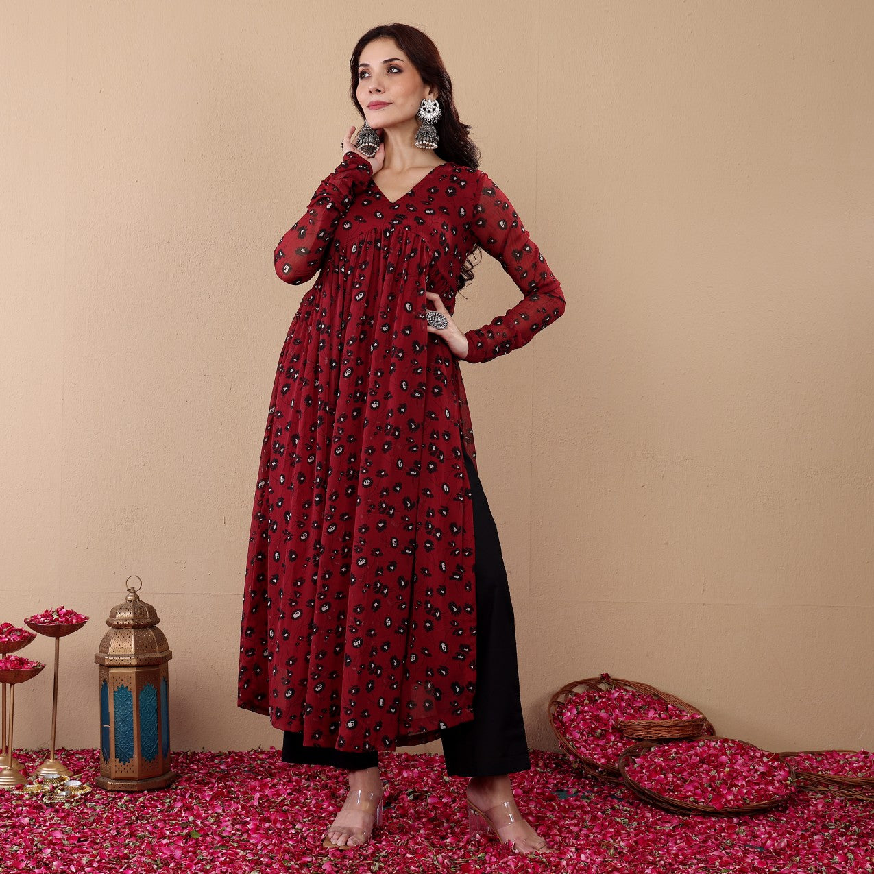 Zavika Georgette Kurta