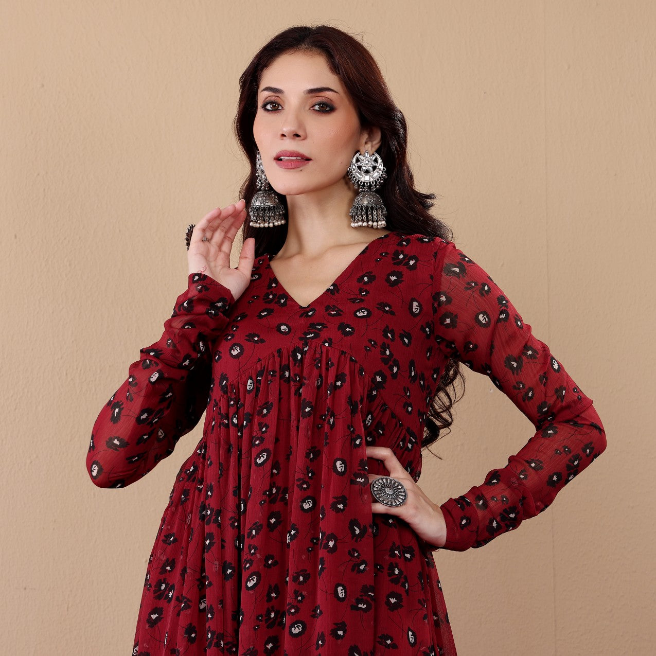 Zavika Georgette Kurta