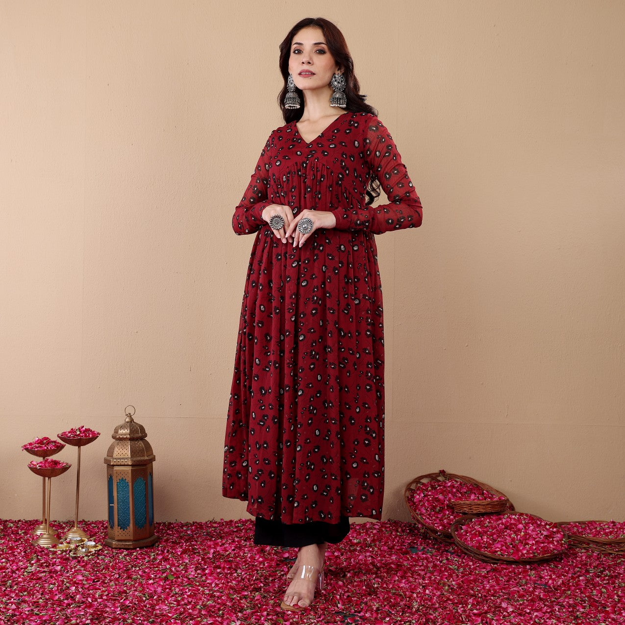 Zavika Georgette Kurta