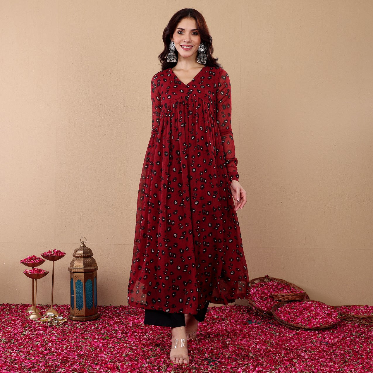 Zavika Georgette Kurta