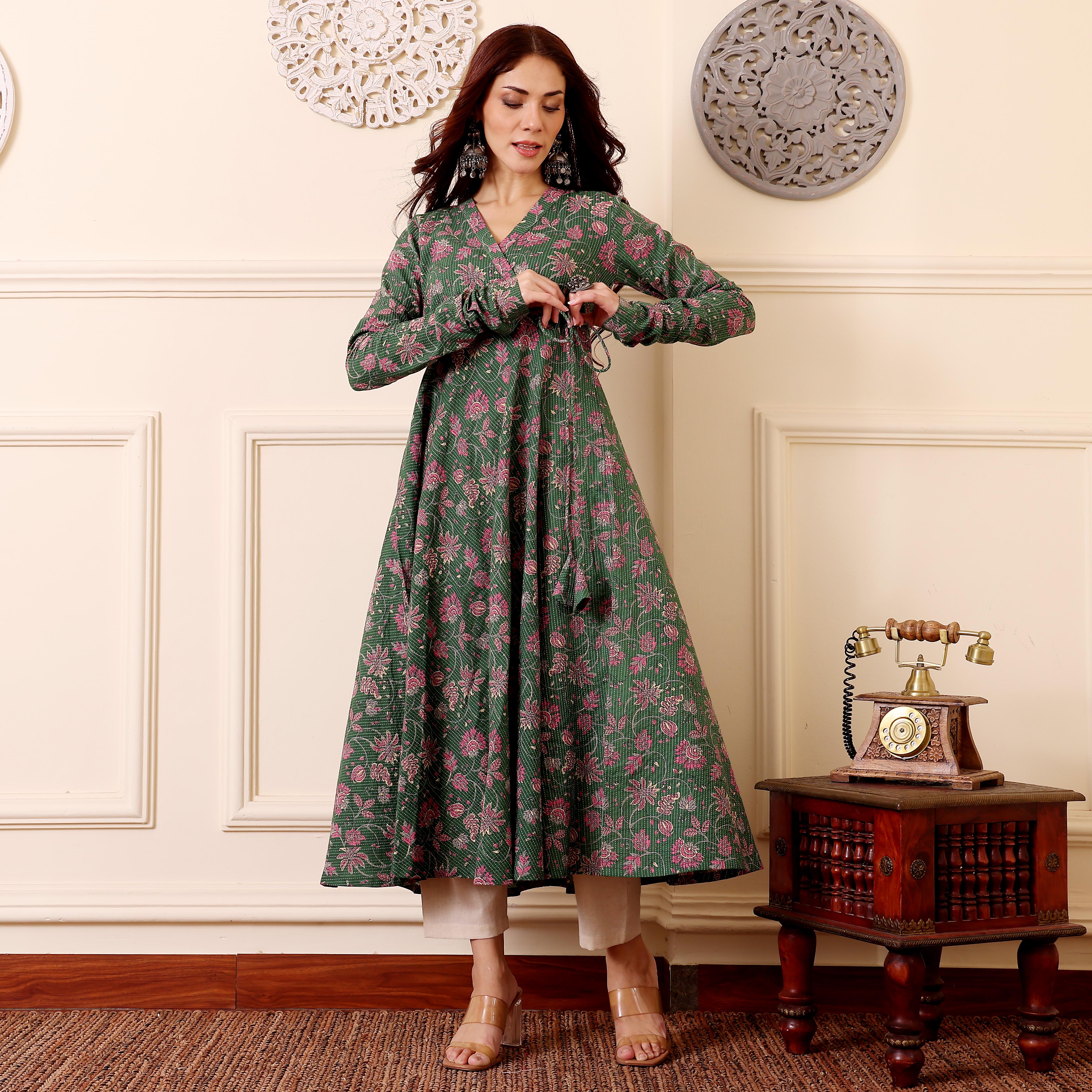 Shriha Kantha Cotton Kurta