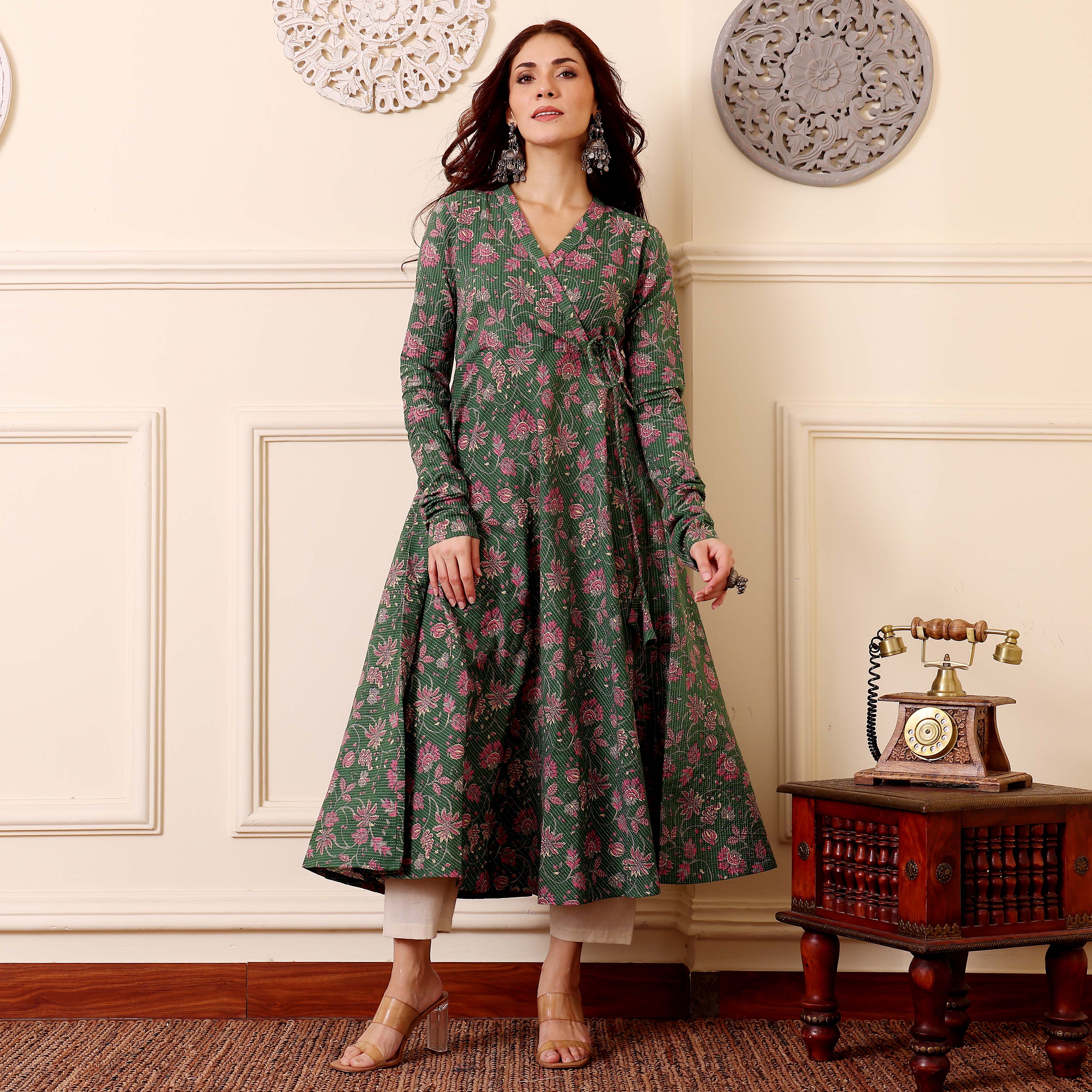 Shriha Kantha Cotton Kurta