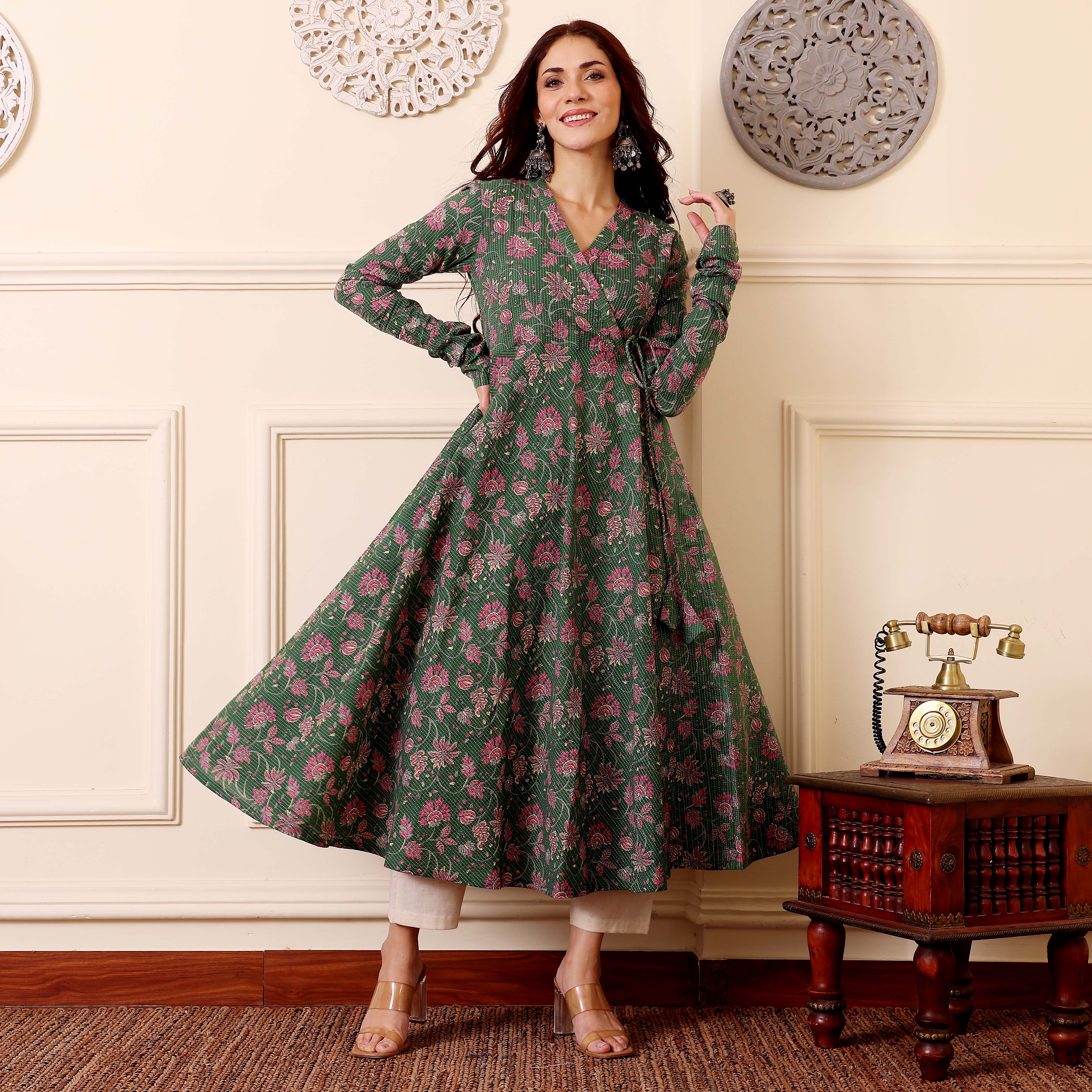 Shriha Kantha Cotton Kurta