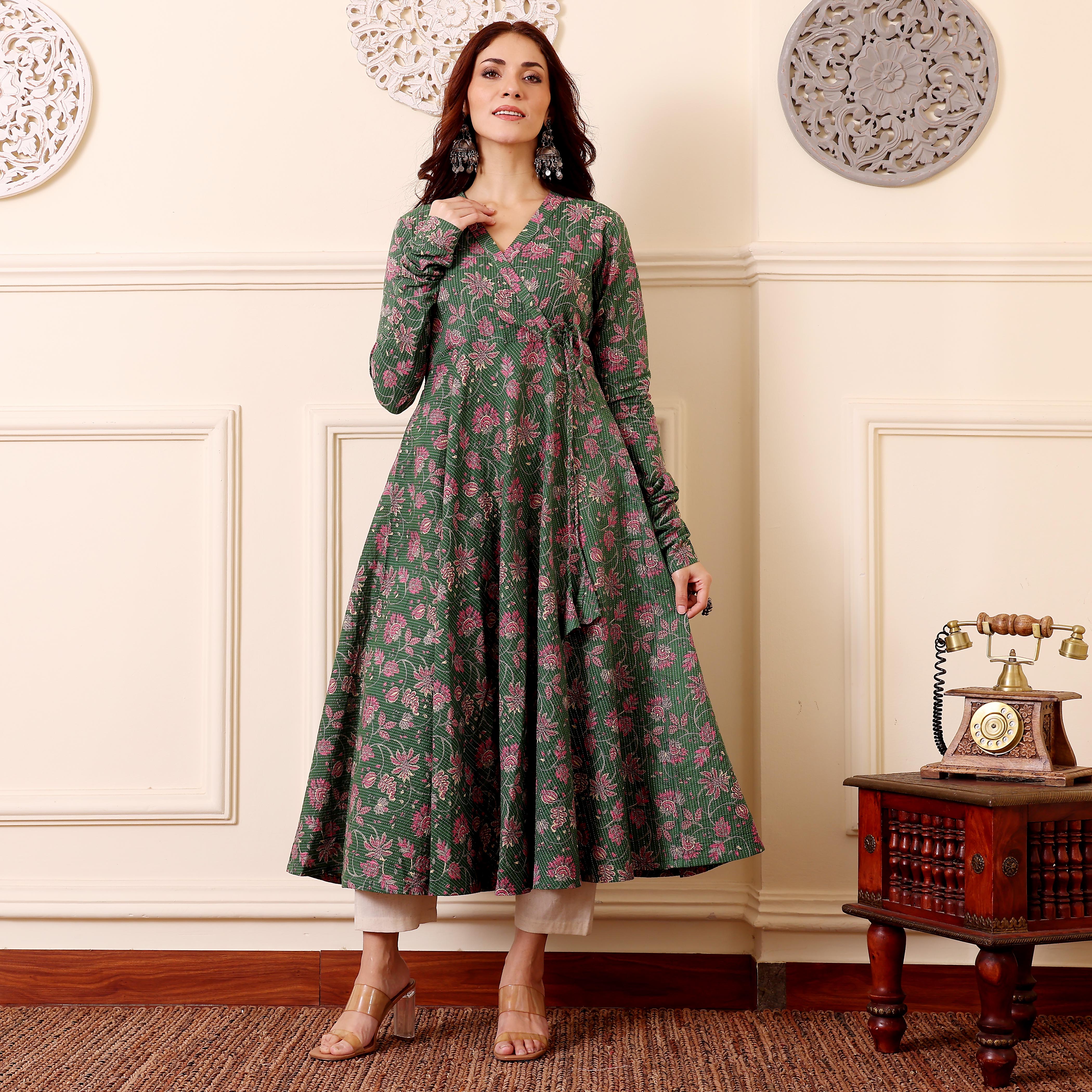 Shriha Kantha Cotton Kurta