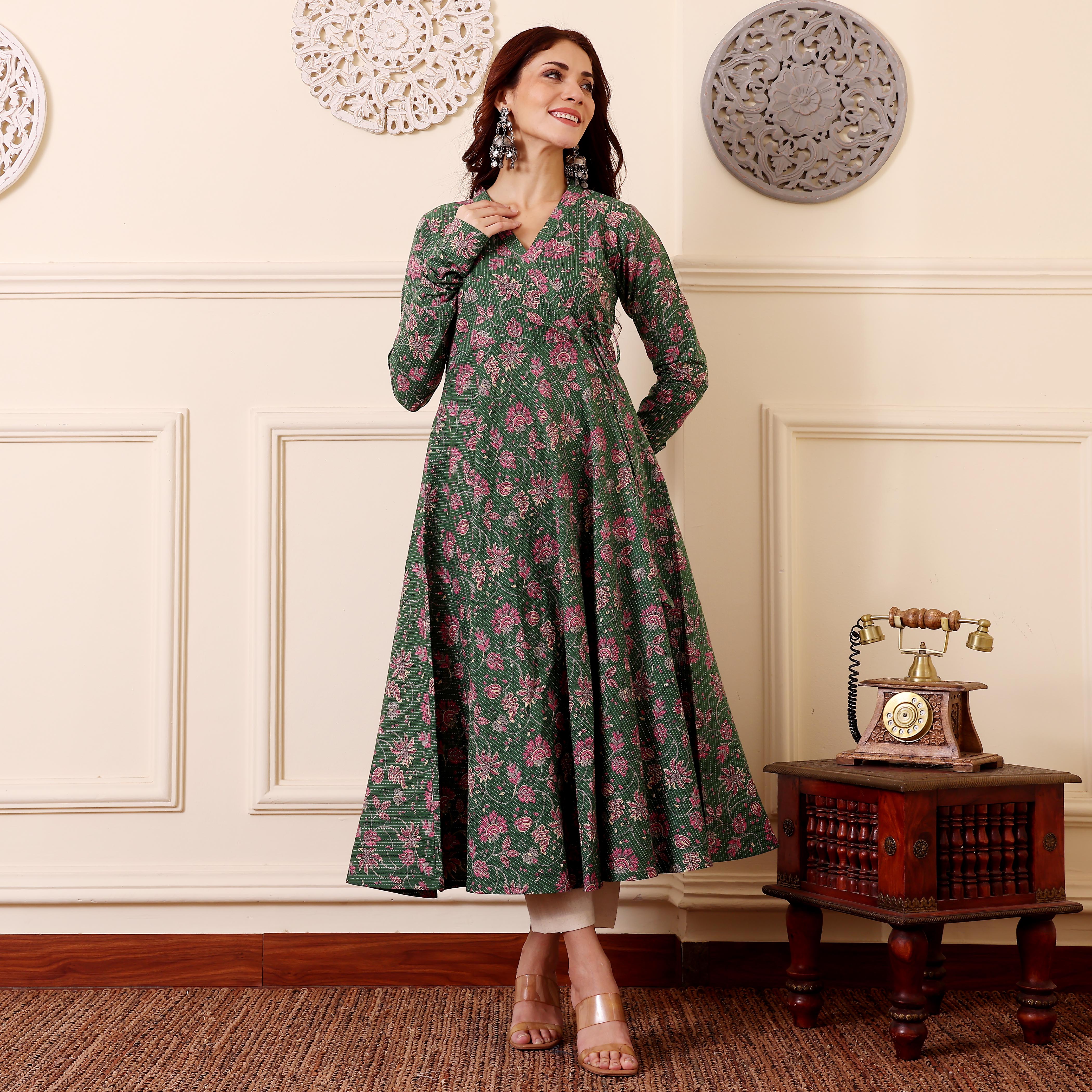 Shriha Kantha Cotton Kurta